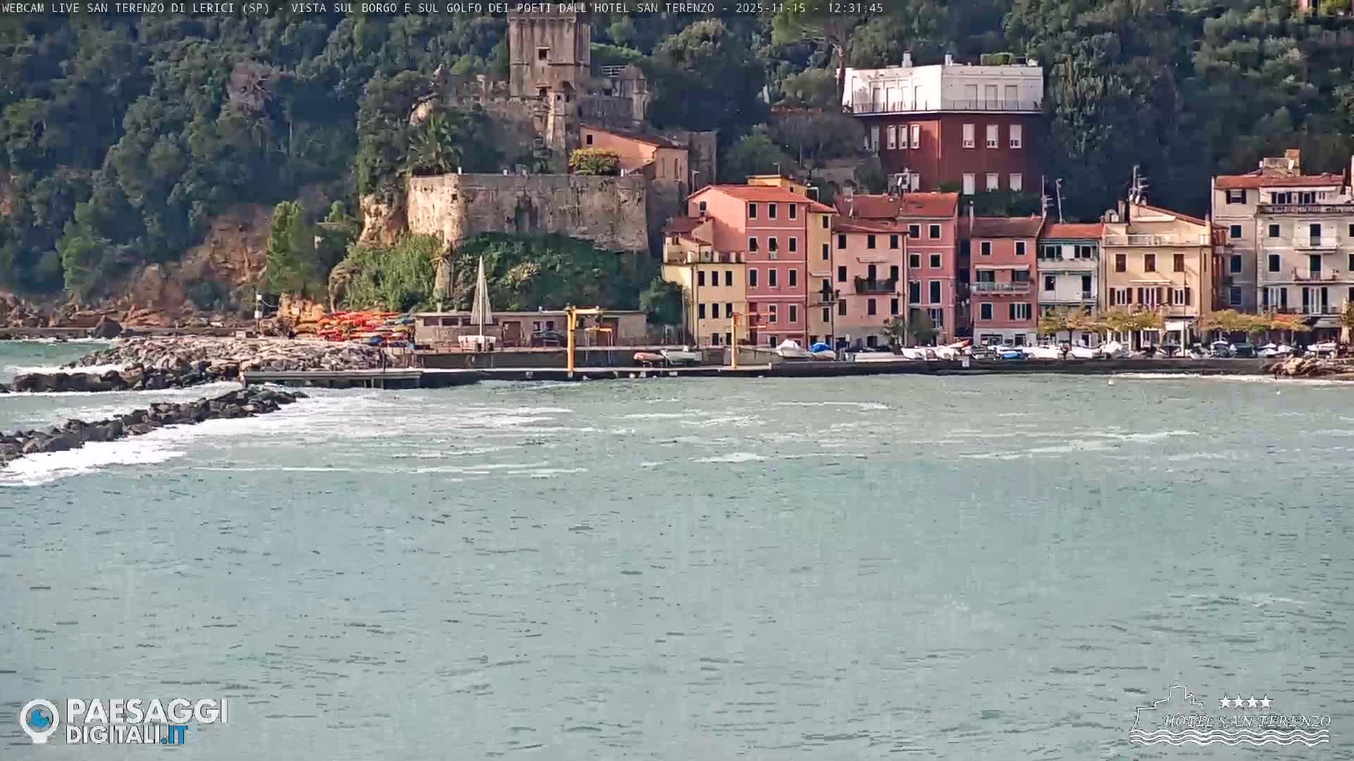  Lerici City & Coast Live Cam - La Spezia, Liguria, Italy
