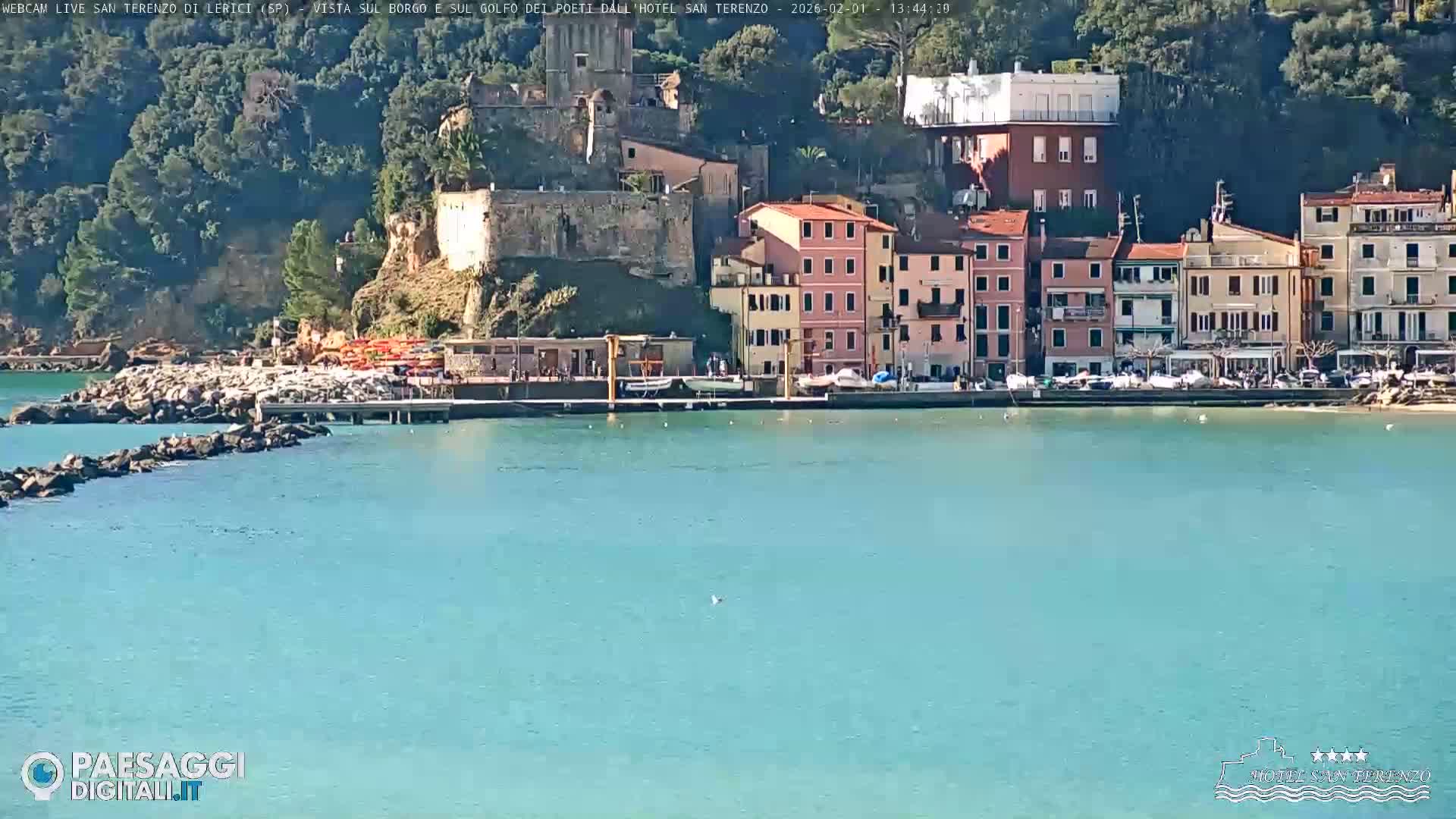  Lerici City & Coast Live Cam - La Spezia, Liguria, Italy