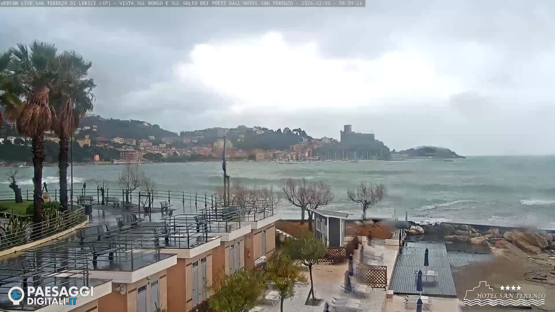  Lerici City & Coast Live Cam - La Spezia, Liguria, Italy
