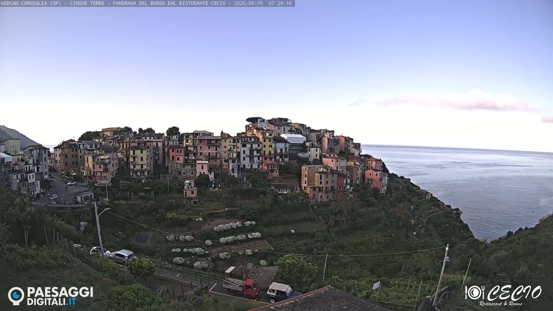 Cinque Terre, Corniglia Village  Live Cam - La Spezia, Liguria, Italy