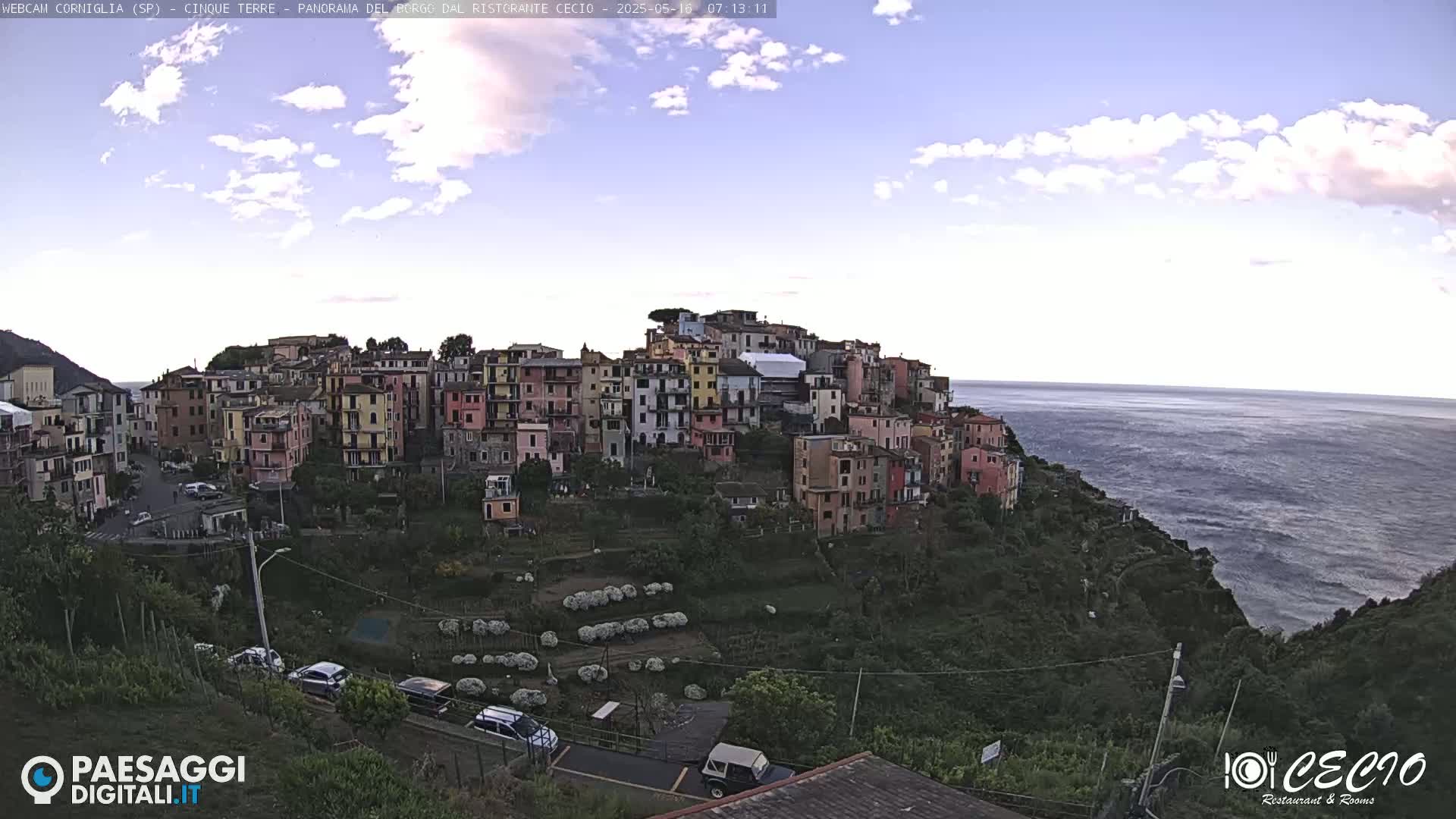 Cinque Terre, Corniglia Village  Live Cam - La Spezia, Liguria, Italy