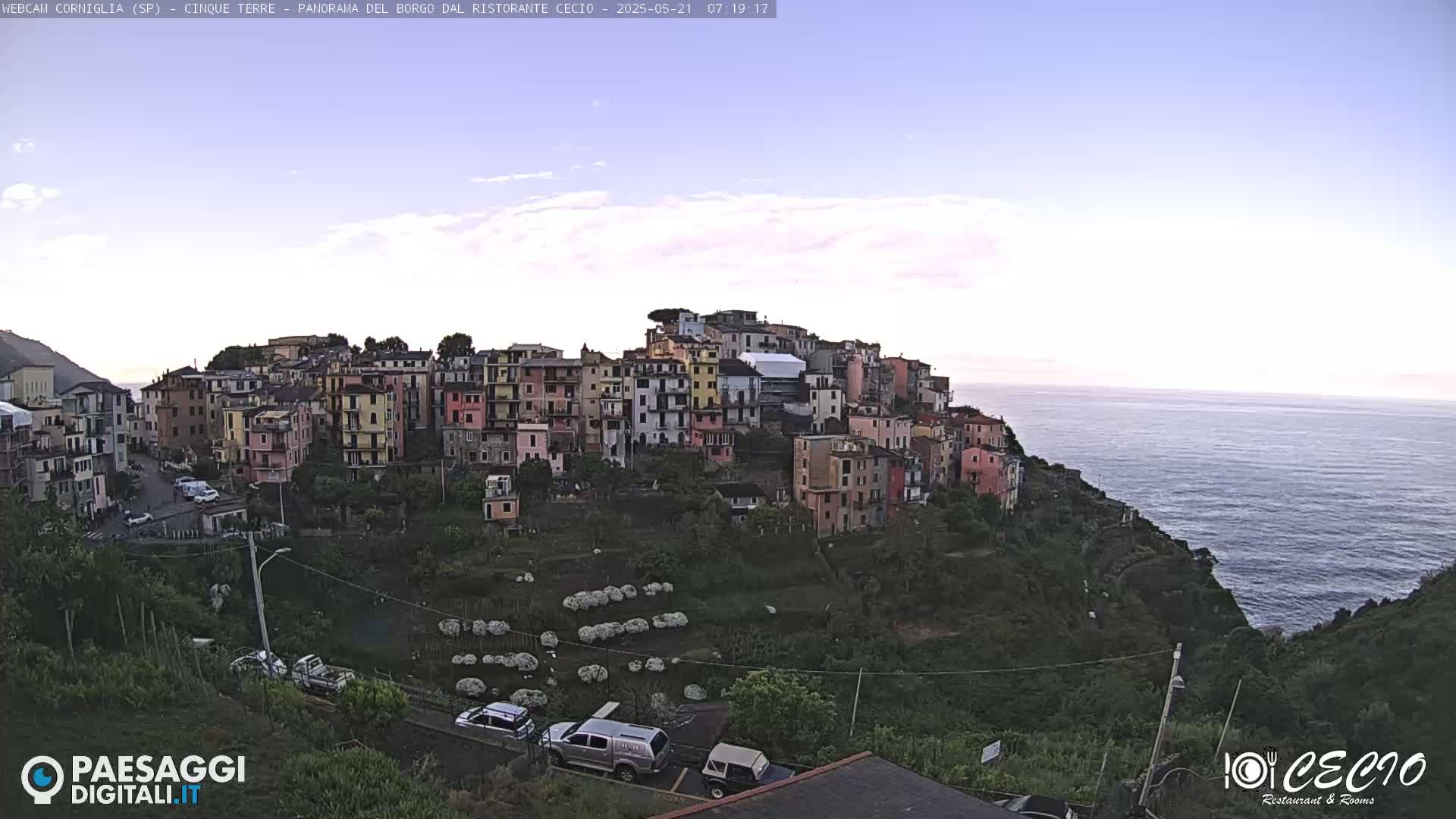 Cinque Terre, Corniglia Village  Live Cam - La Spezia, Liguria, Italy