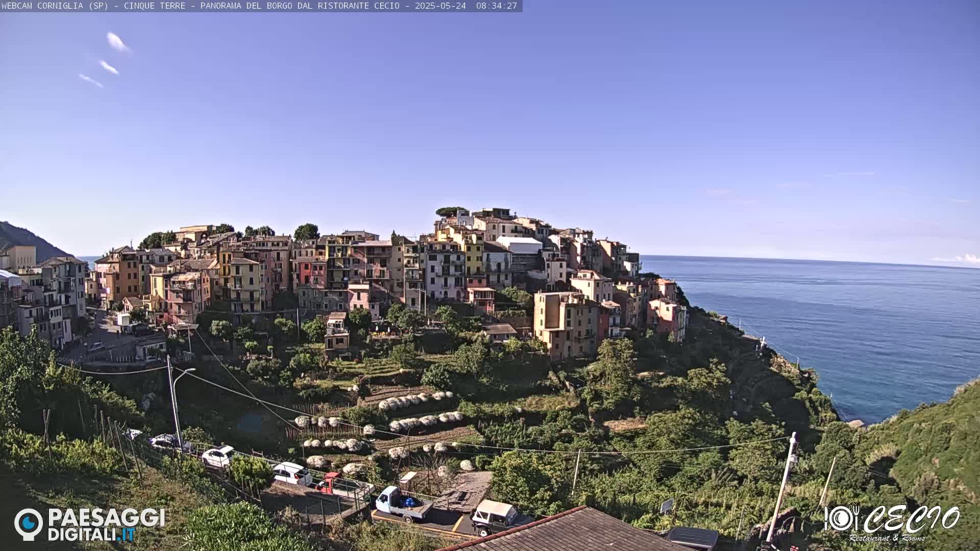 Cinque Terre, Corniglia Village  Live Cam - La Spezia, Liguria, Italy