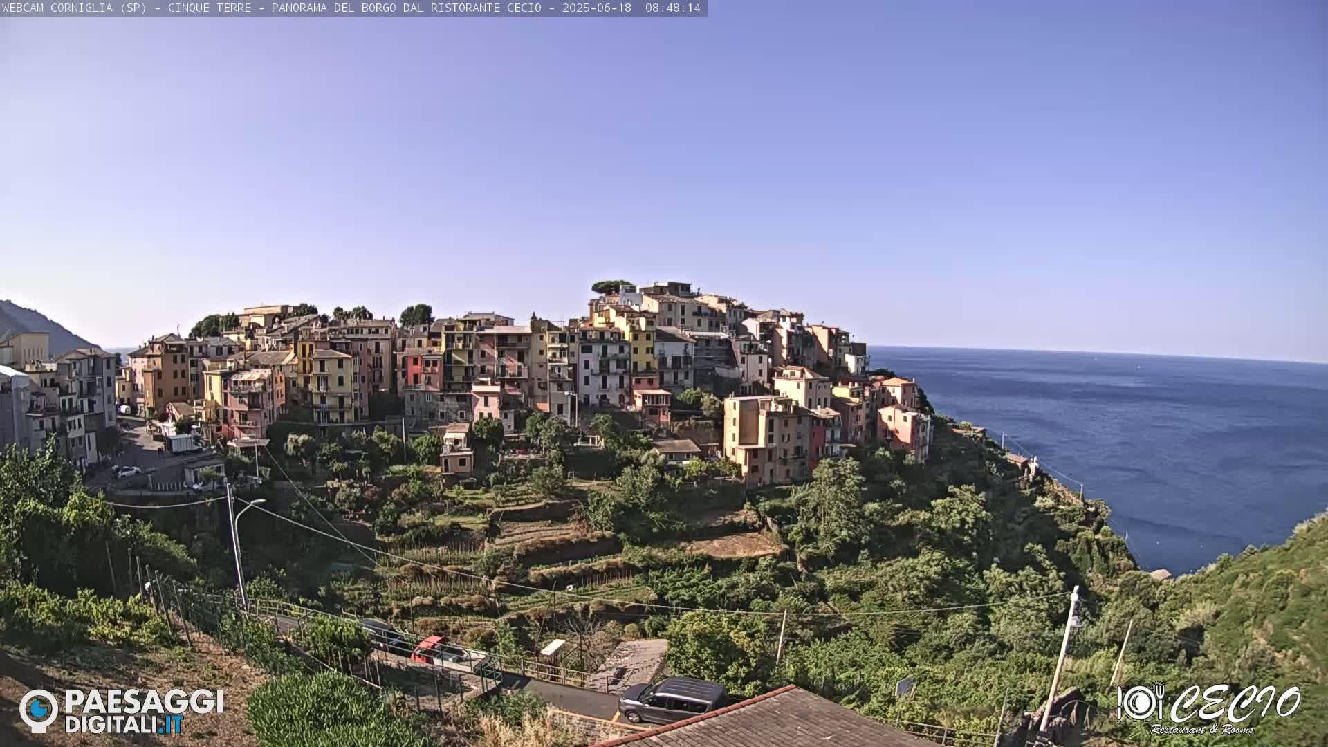 Cinque Terre, Corniglia Village  Live Cam - La Spezia, Liguria, Italy
