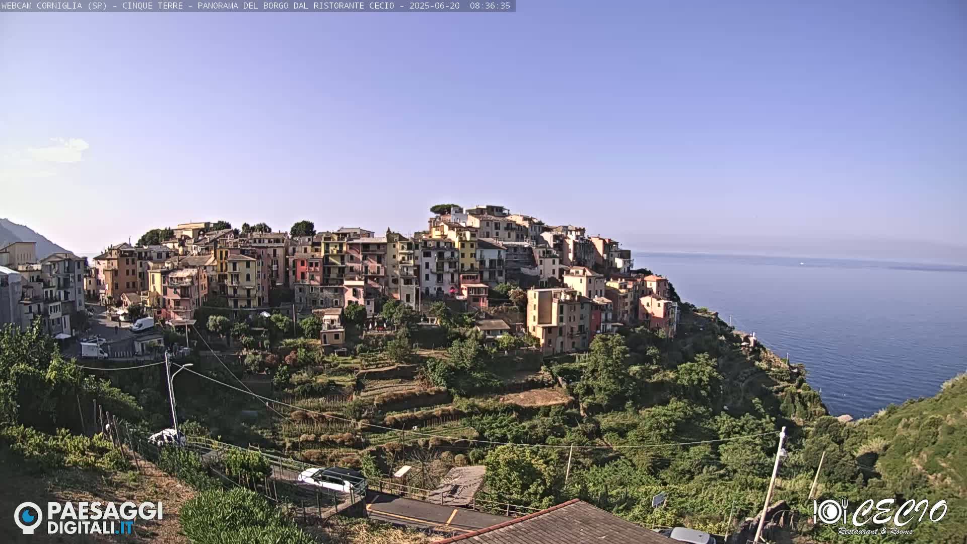 Cinque Terre, Corniglia Village  Live Cam - La Spezia, Liguria, Italy