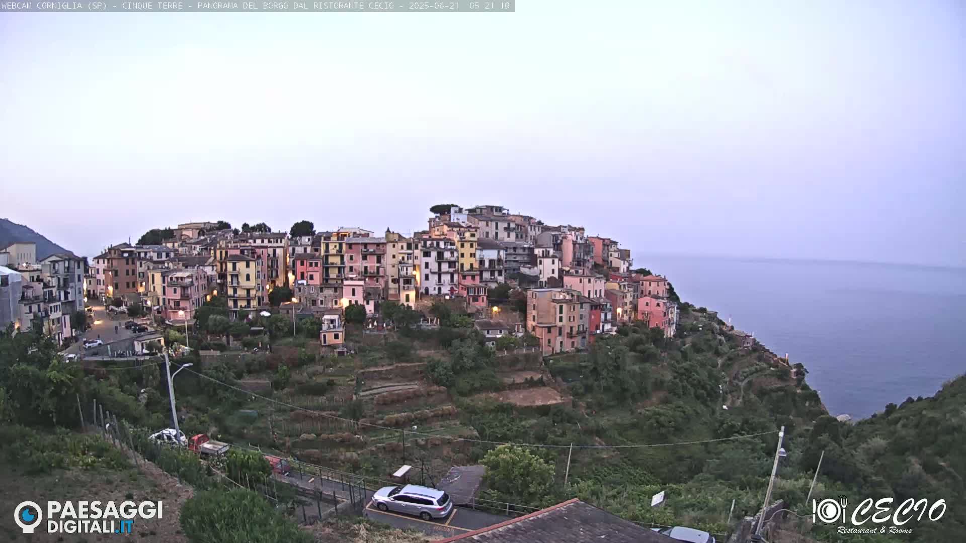 Cinque Terre, Corniglia Village  Live Cam - La Spezia, Liguria, Italy
