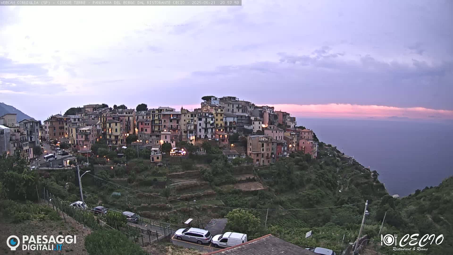 Cinque Terre, Corniglia Village  Live Cam - La Spezia, Liguria, Italy