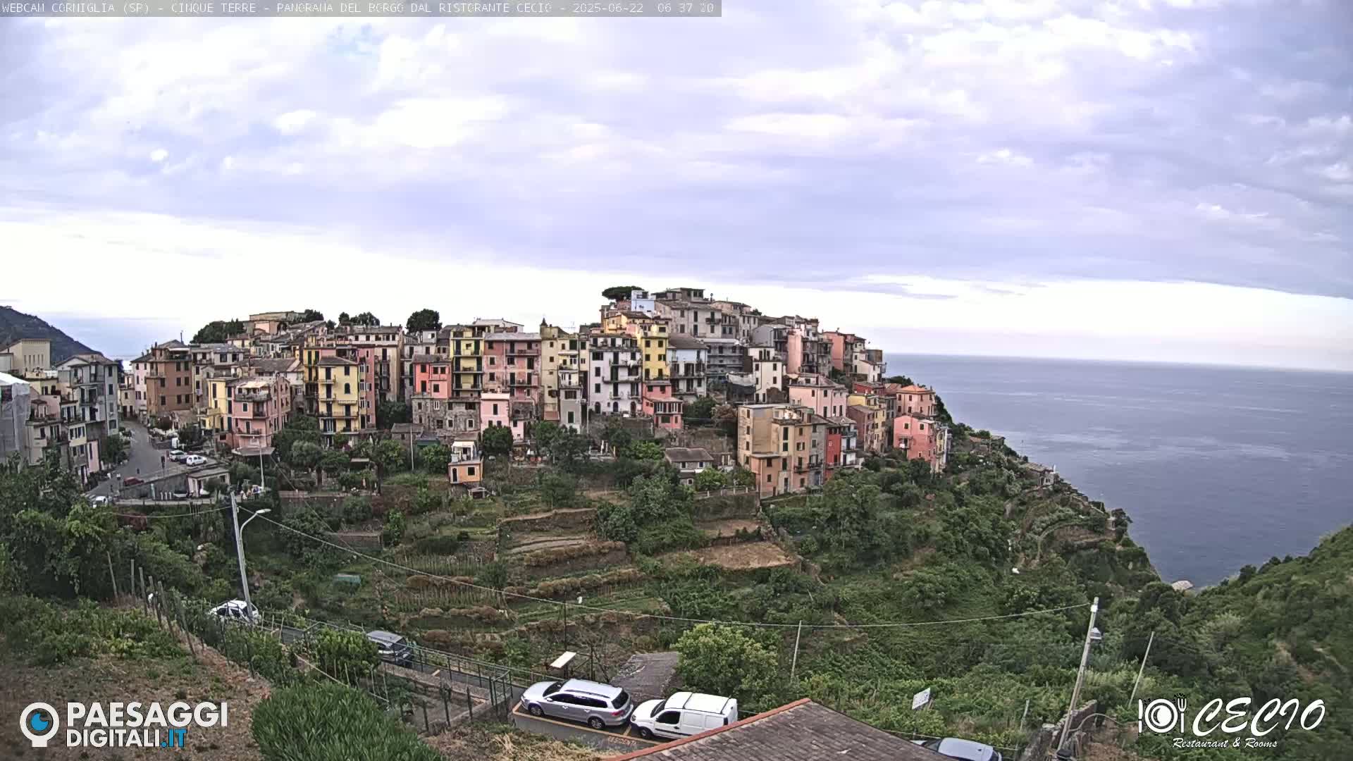 Cinque Terre, Corniglia Village  Live Cam - La Spezia, Liguria, Italy