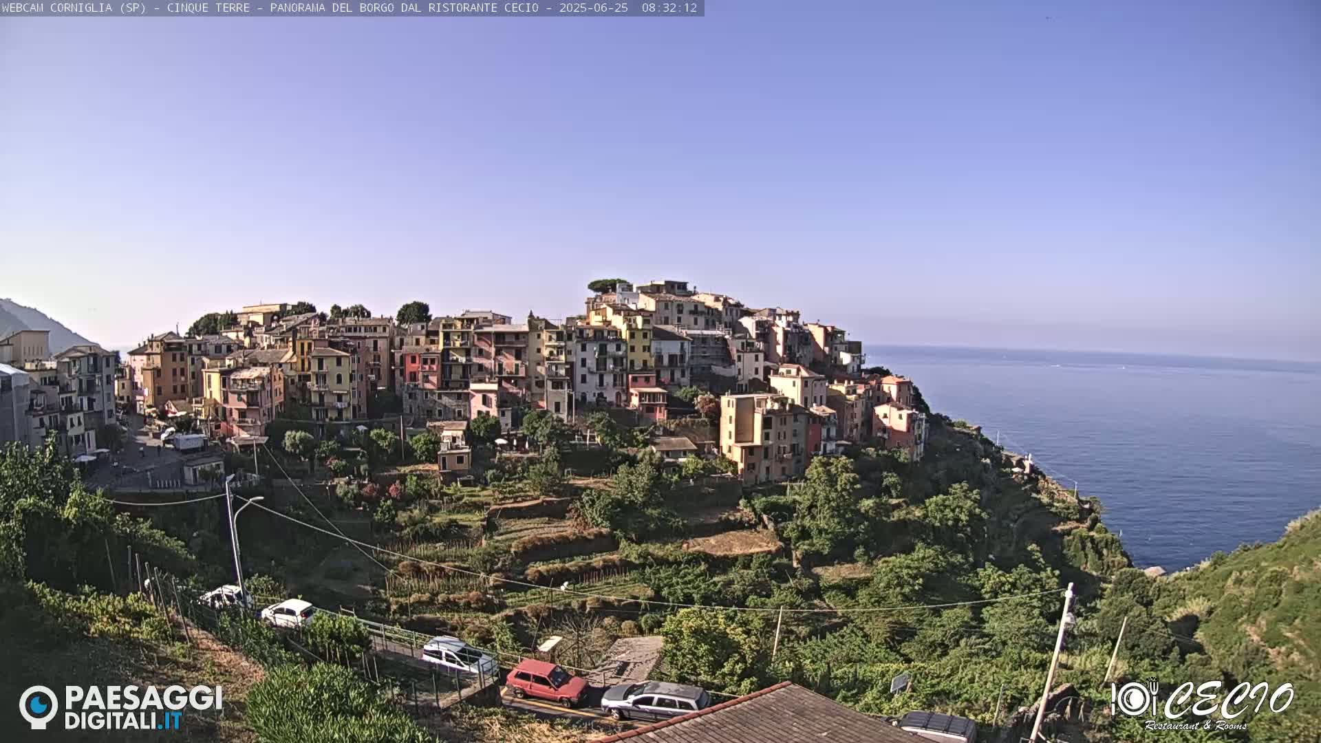 Cinque Terre, Corniglia Village  Live Cam - La Spezia, Liguria, Italy