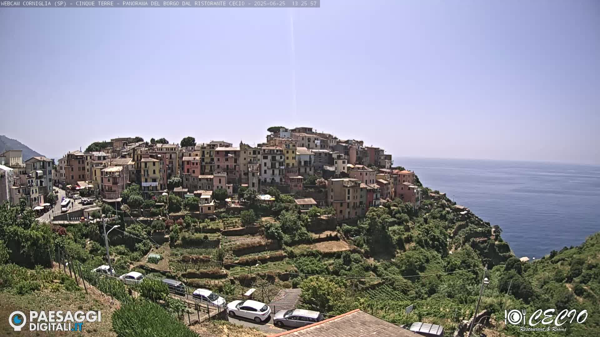 Cinque Terre, Corniglia Village  Live Cam - La Spezia, Liguria, Italy