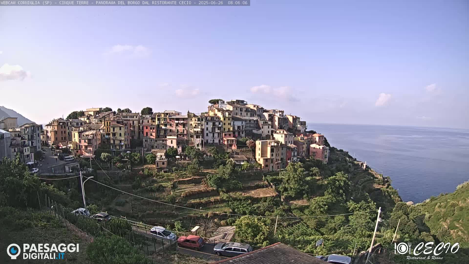 Cinque Terre, Corniglia Village  Live Cam - La Spezia, Liguria, Italy