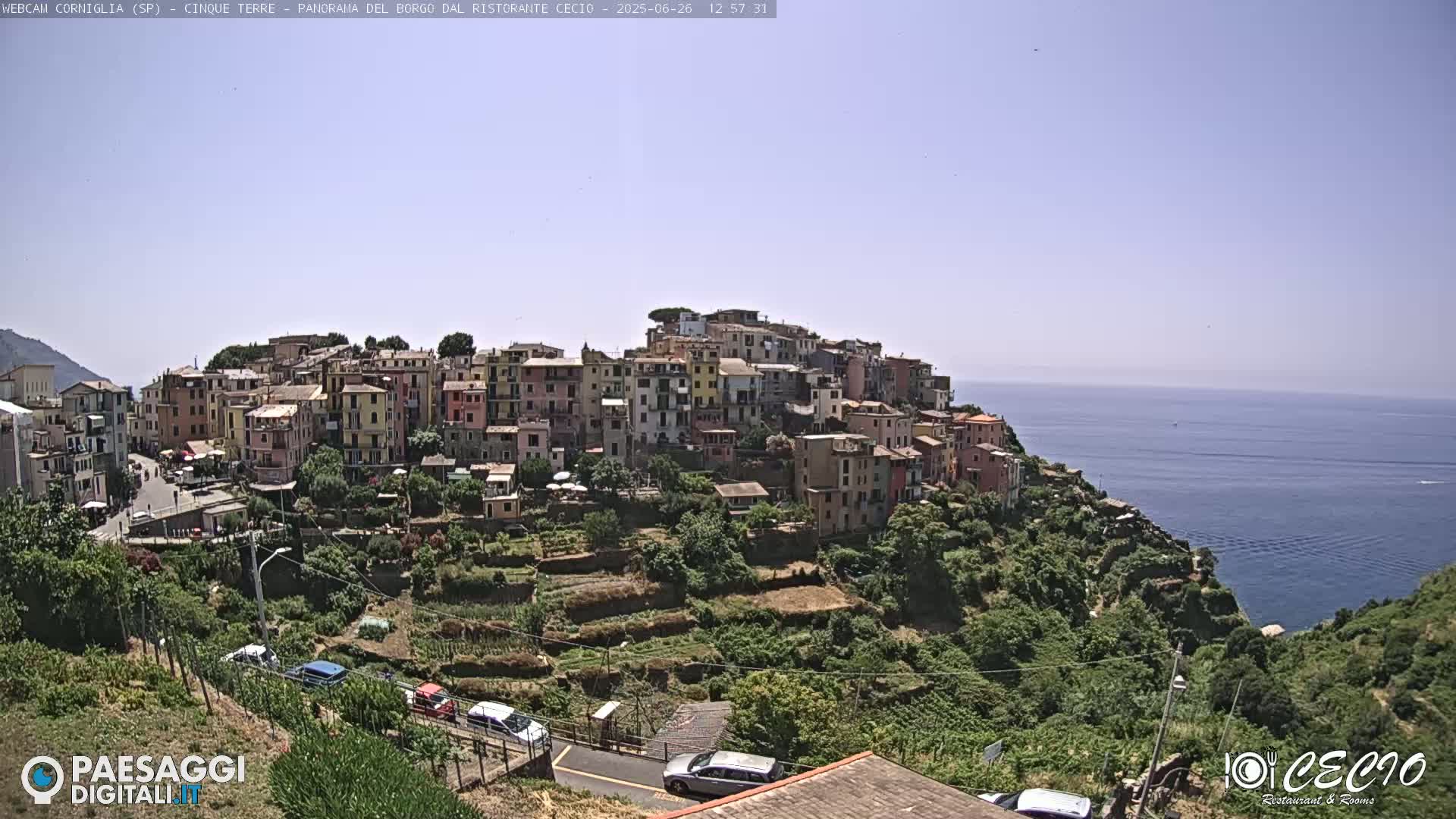 Cinque Terre, Corniglia Village  Live Cam - La Spezia, Liguria, Italy