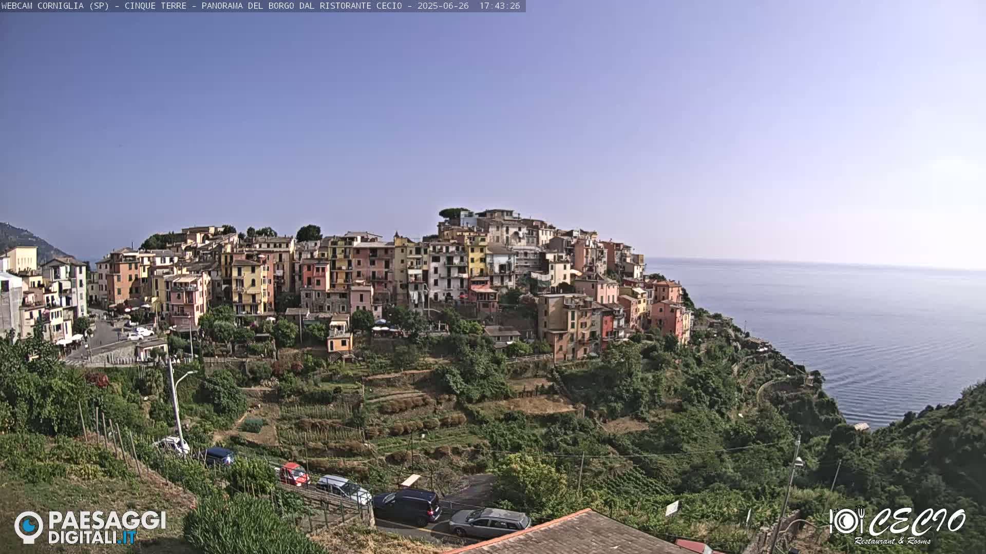Cinque Terre, Corniglia Village  Live Cam - La Spezia, Liguria, Italy