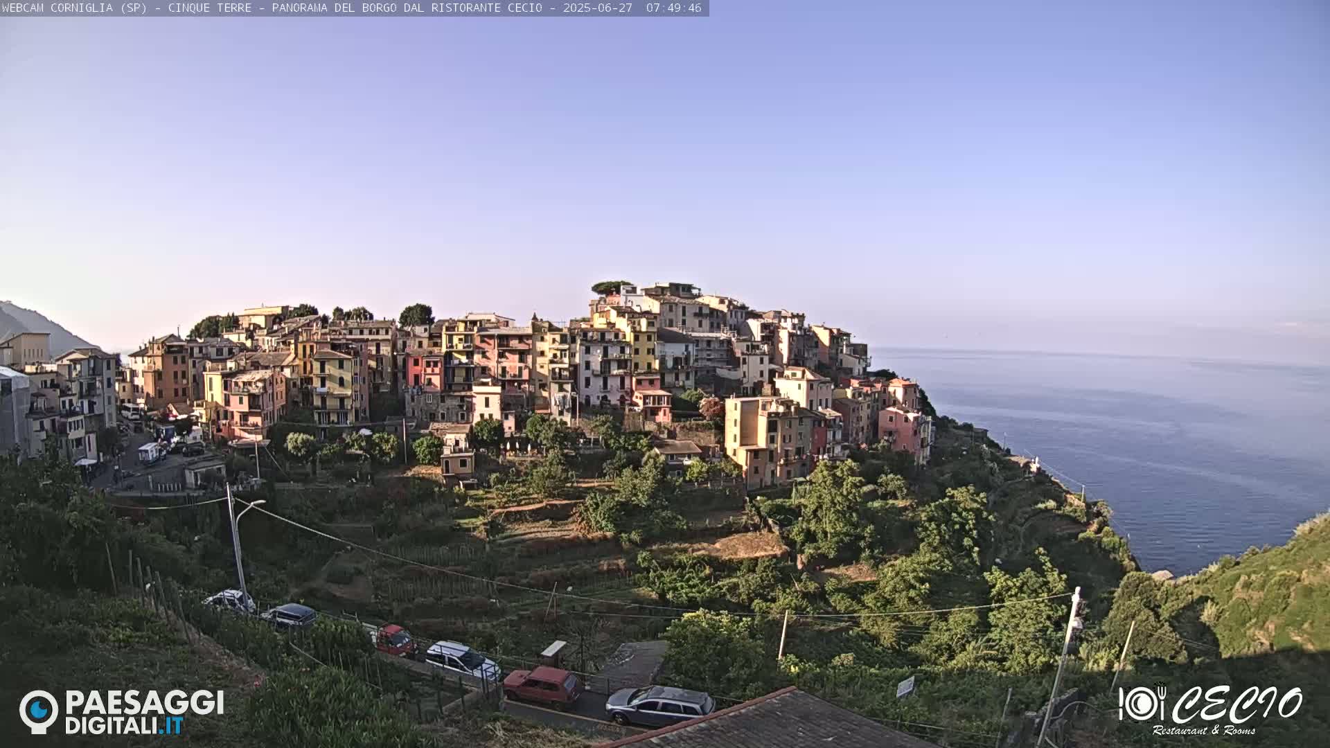 Cinque Terre, Corniglia Village  Live Cam - La Spezia, Liguria, Italy