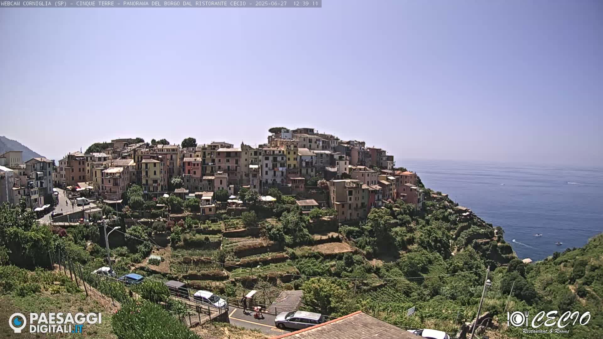 Cinque Terre, Corniglia Village  Live Cam - La Spezia, Liguria, Italy