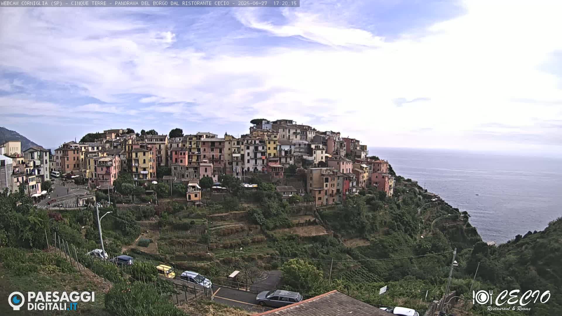 Cinque Terre, Corniglia Village  Live Cam - La Spezia, Liguria, Italy