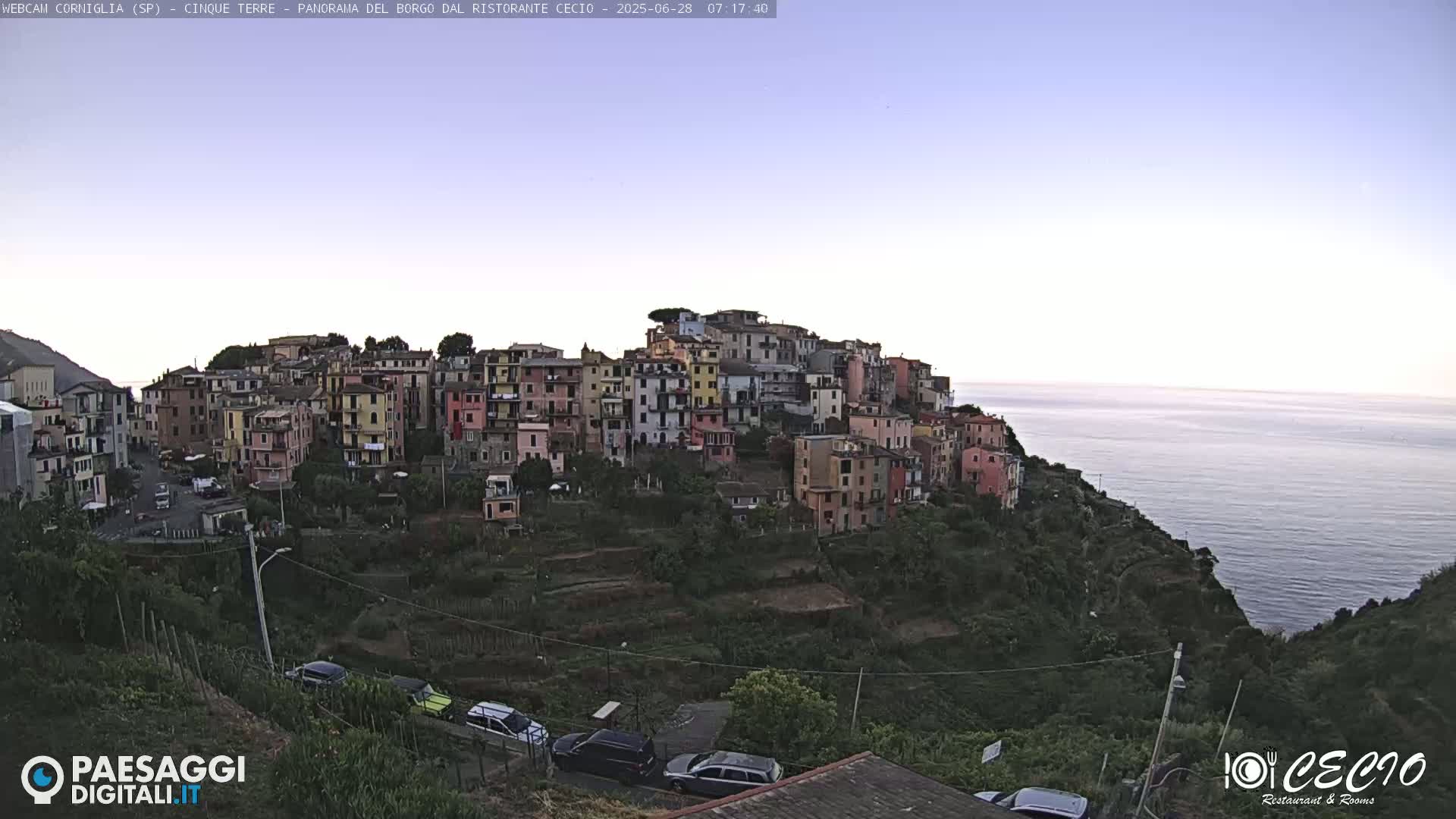 Cinque Terre, Corniglia Village  Live Cam - La Spezia, Liguria, Italy