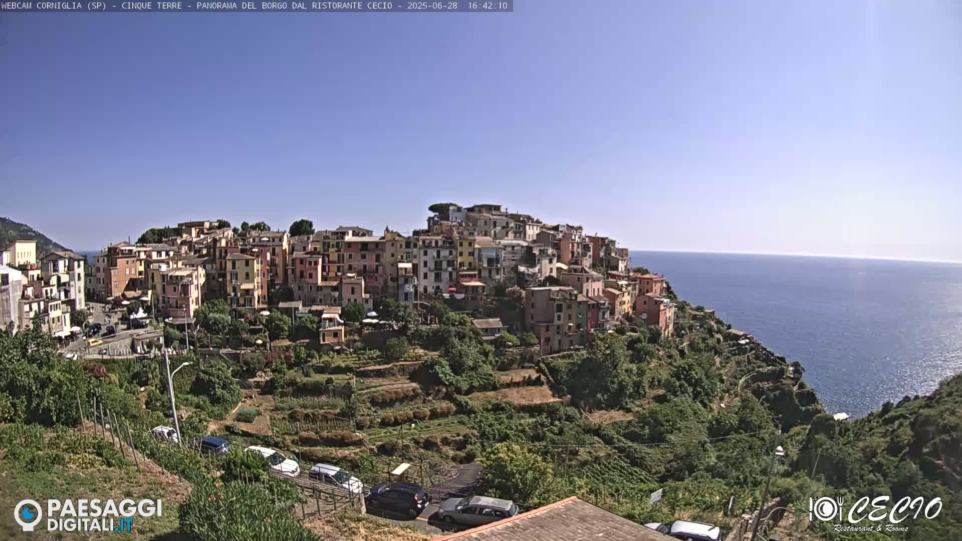 Cinque Terre, Corniglia Village  Live Cam - La Spezia, Liguria, Italy