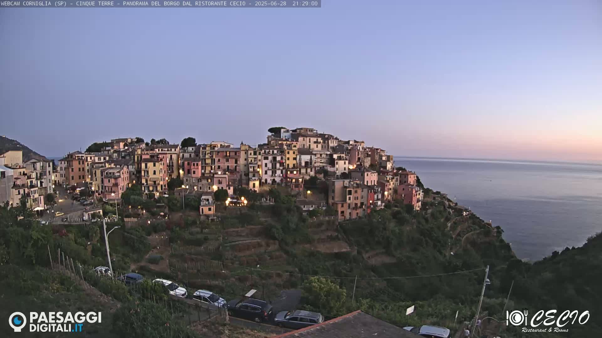 Cinque Terre, Corniglia Village  Live Cam - La Spezia, Liguria, Italy