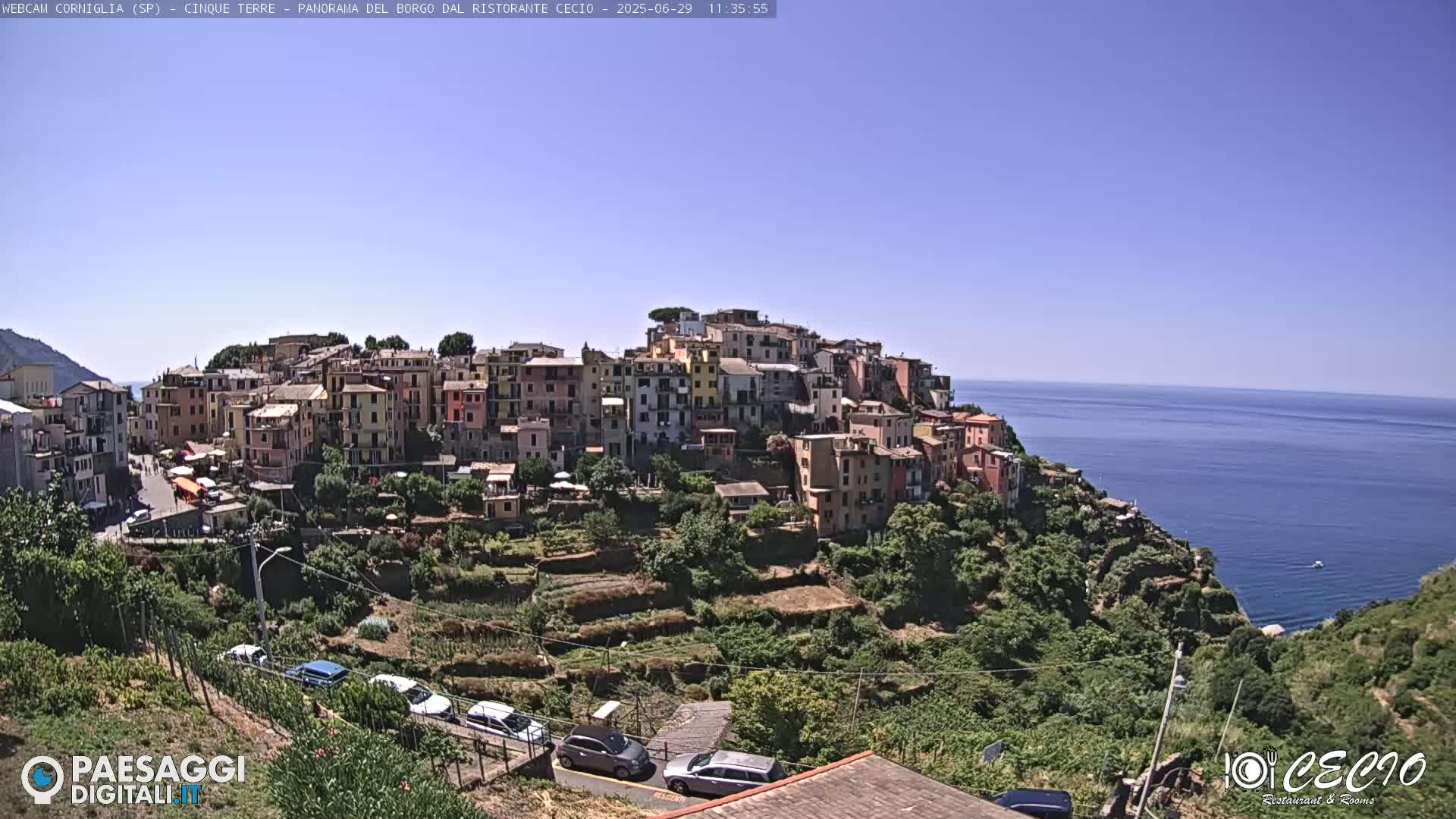 Cinque Terre, Corniglia Village  Live Cam - La Spezia, Liguria, Italy