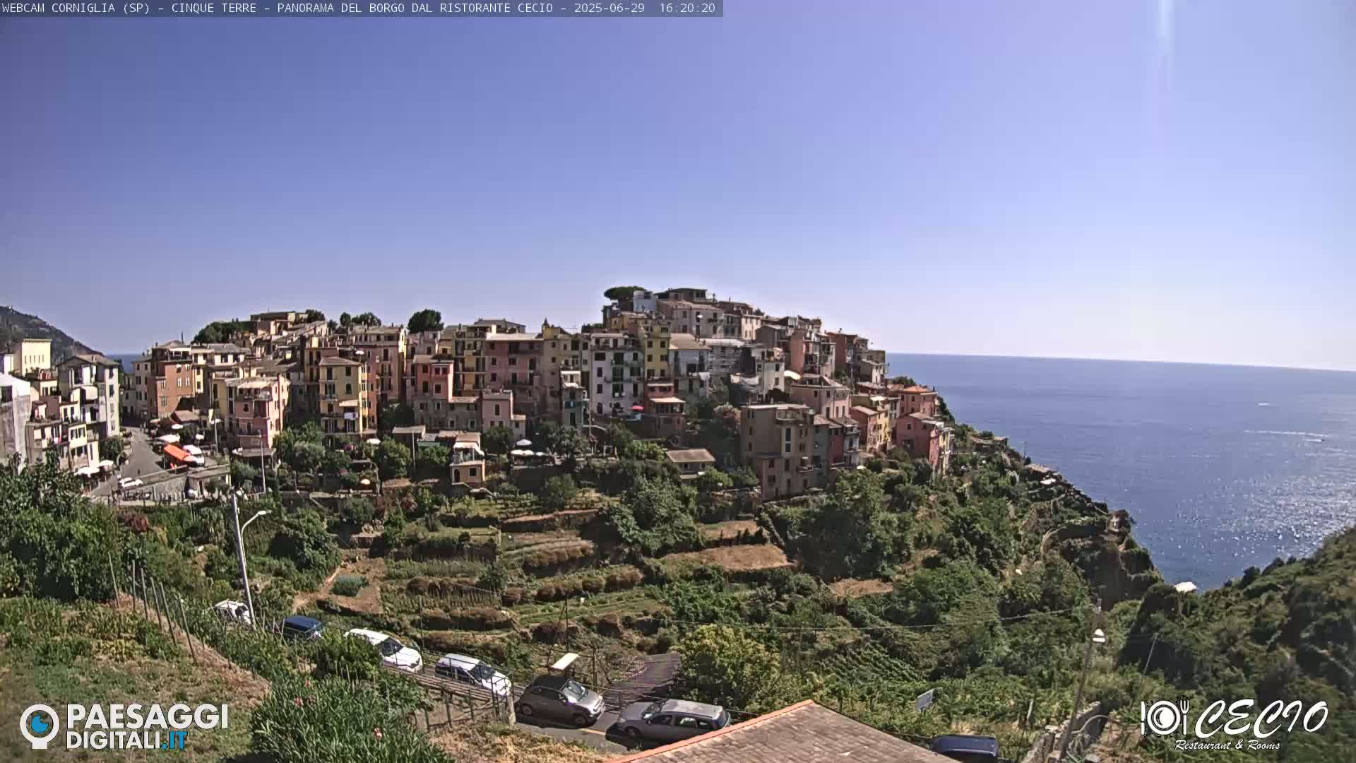 Cinque Terre, Corniglia Village  Live Cam - La Spezia, Liguria, Italy