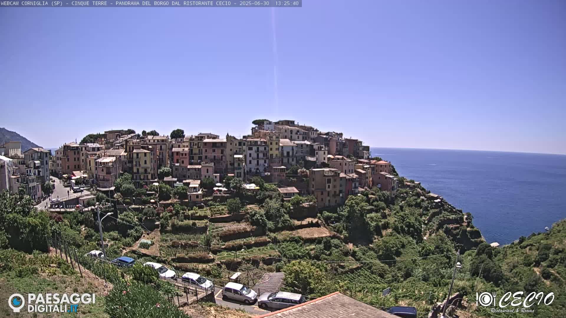 Cinque Terre, Corniglia Village  Live Cam - La Spezia, Liguria, Italy