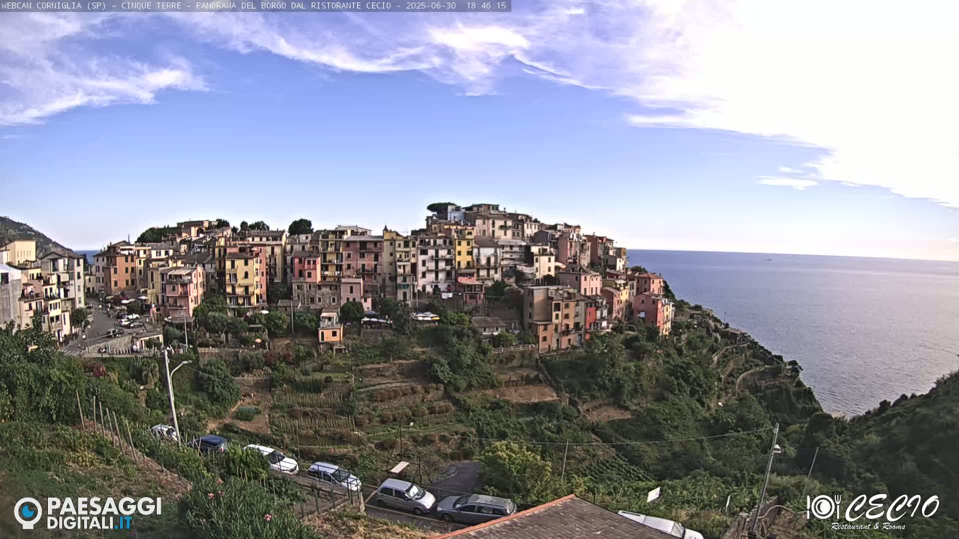 Cinque Terre, Corniglia Village  Live Cam - La Spezia, Liguria, Italy
