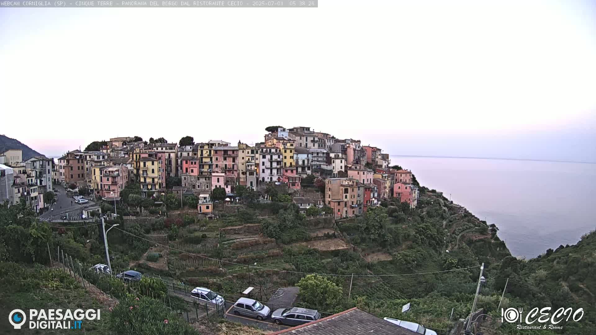 Cinque Terre, Corniglia Village  Live Cam - La Spezia, Liguria, Italy