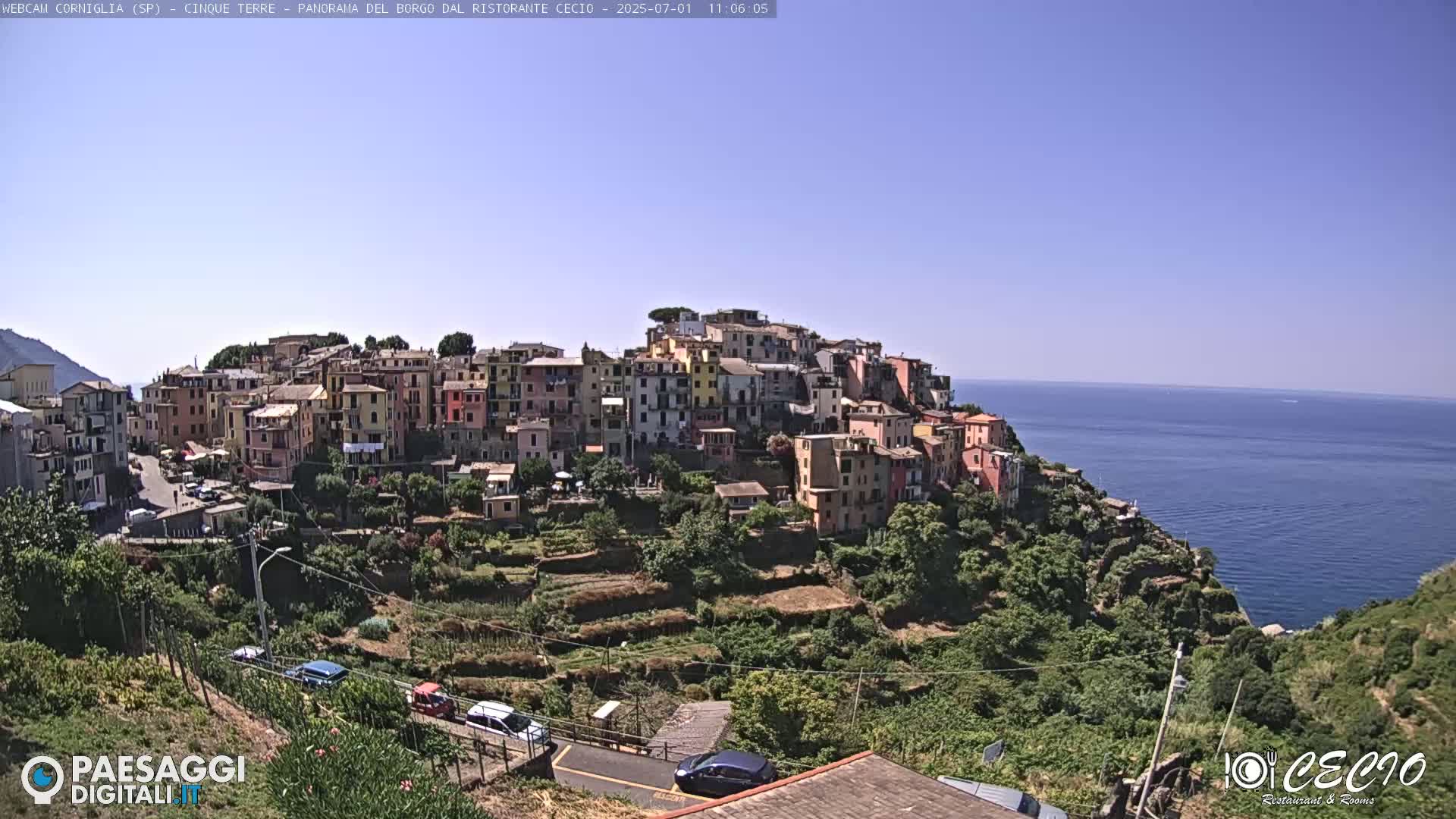 Cinque Terre, Corniglia Village  Live Cam - La Spezia, Liguria, Italy