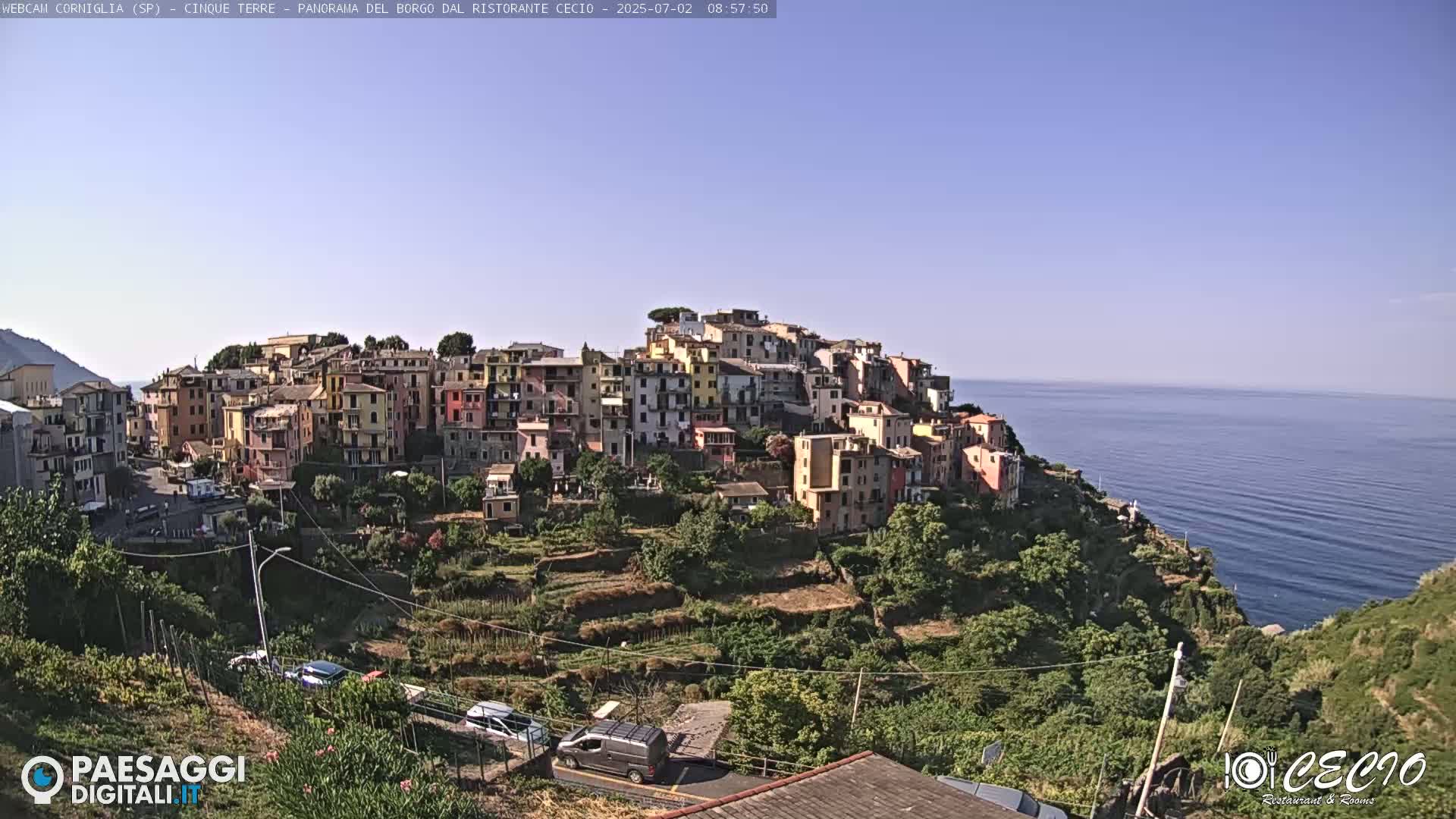 Cinque Terre, Corniglia Village  Live Cam - La Spezia, Liguria, Italy