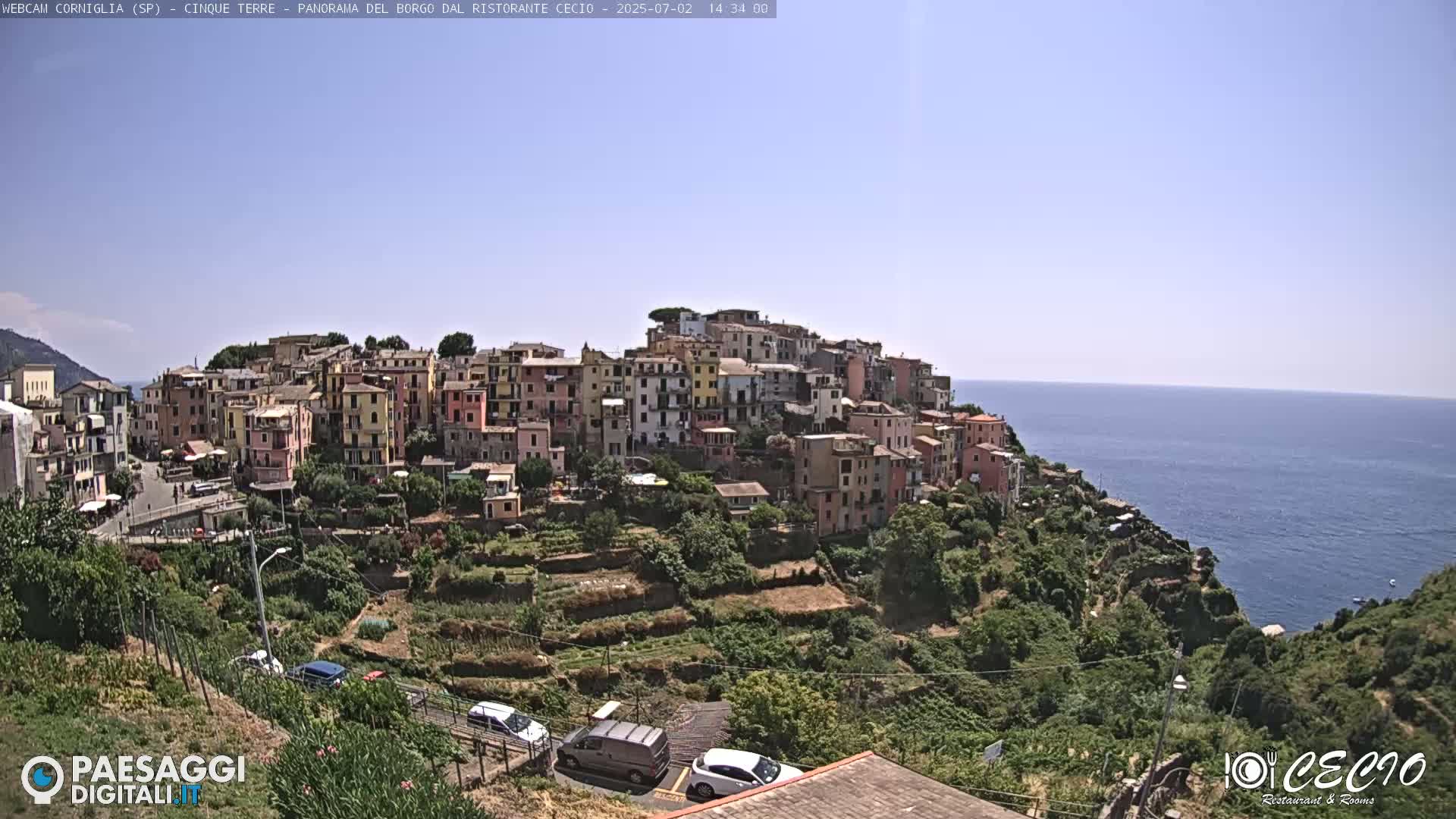 Cinque Terre, Corniglia Village  Live Cam - La Spezia, Liguria, Italy