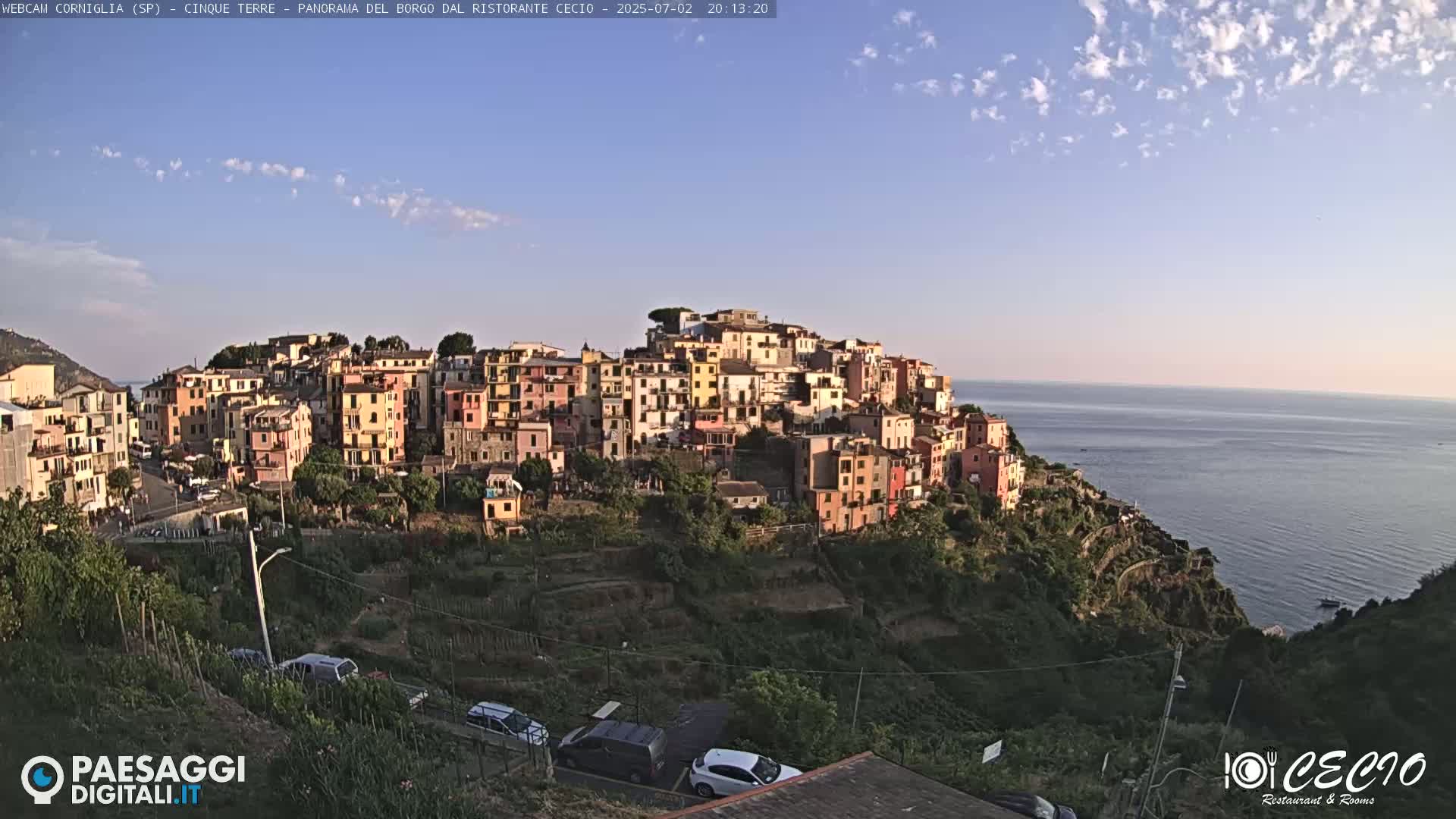 Cinque Terre, Corniglia Village  Live Cam - La Spezia, Liguria, Italy