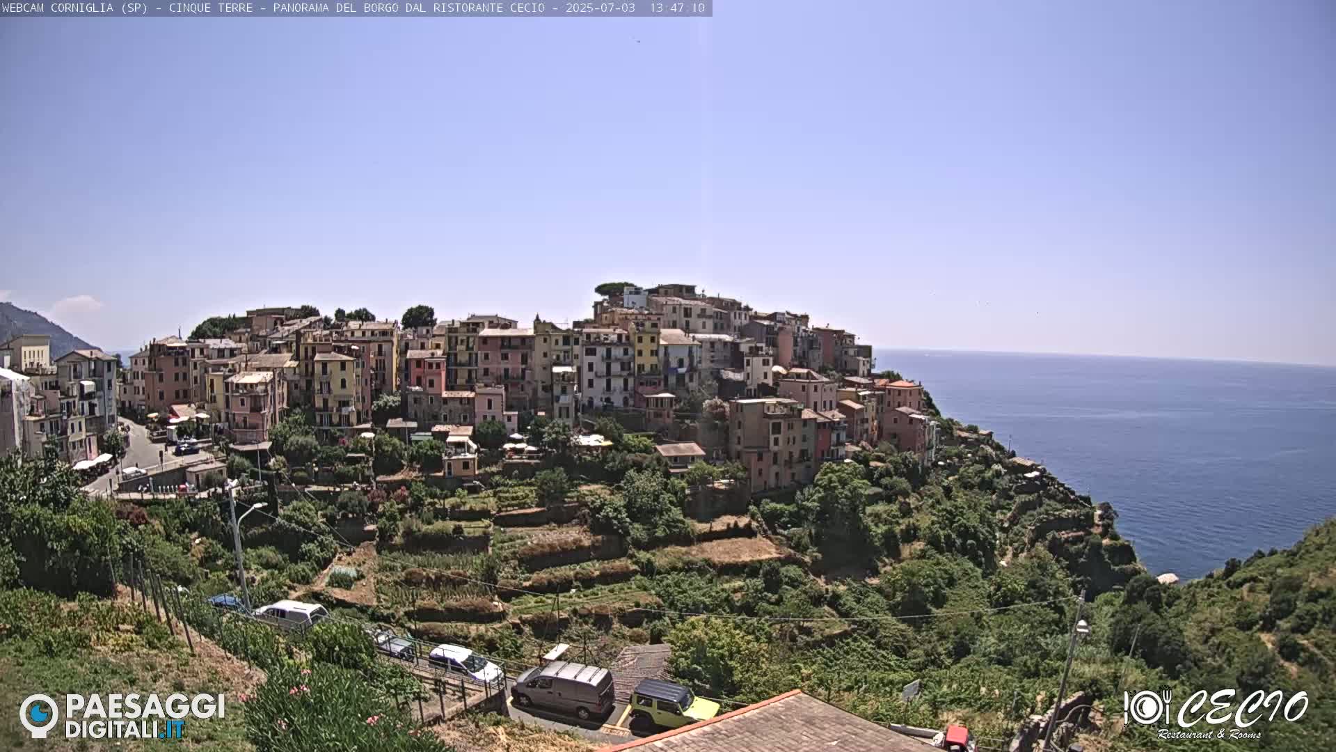 Cinque Terre, Corniglia Village  Live Cam - La Spezia, Liguria, Italy