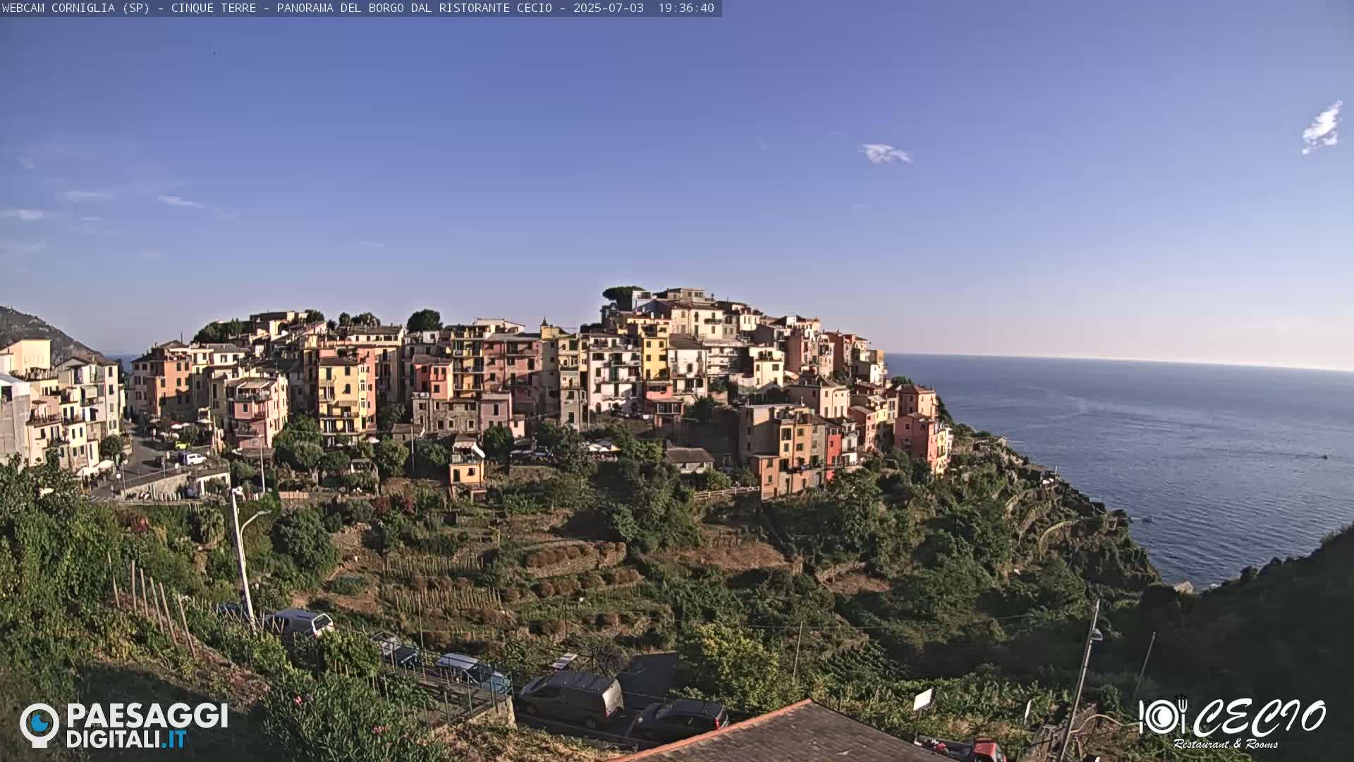 Cinque Terre, Corniglia Village  Live Cam - La Spezia, Liguria, Italy