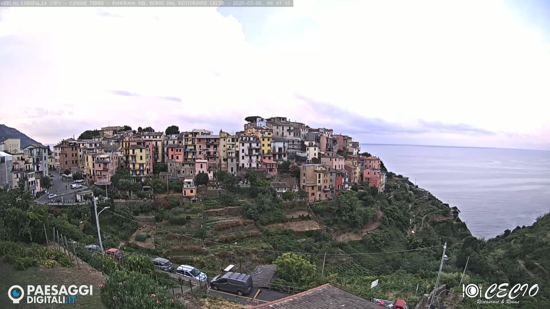 Cinque Terre, Corniglia Village  Live Cam - La Spezia, Liguria, Italy