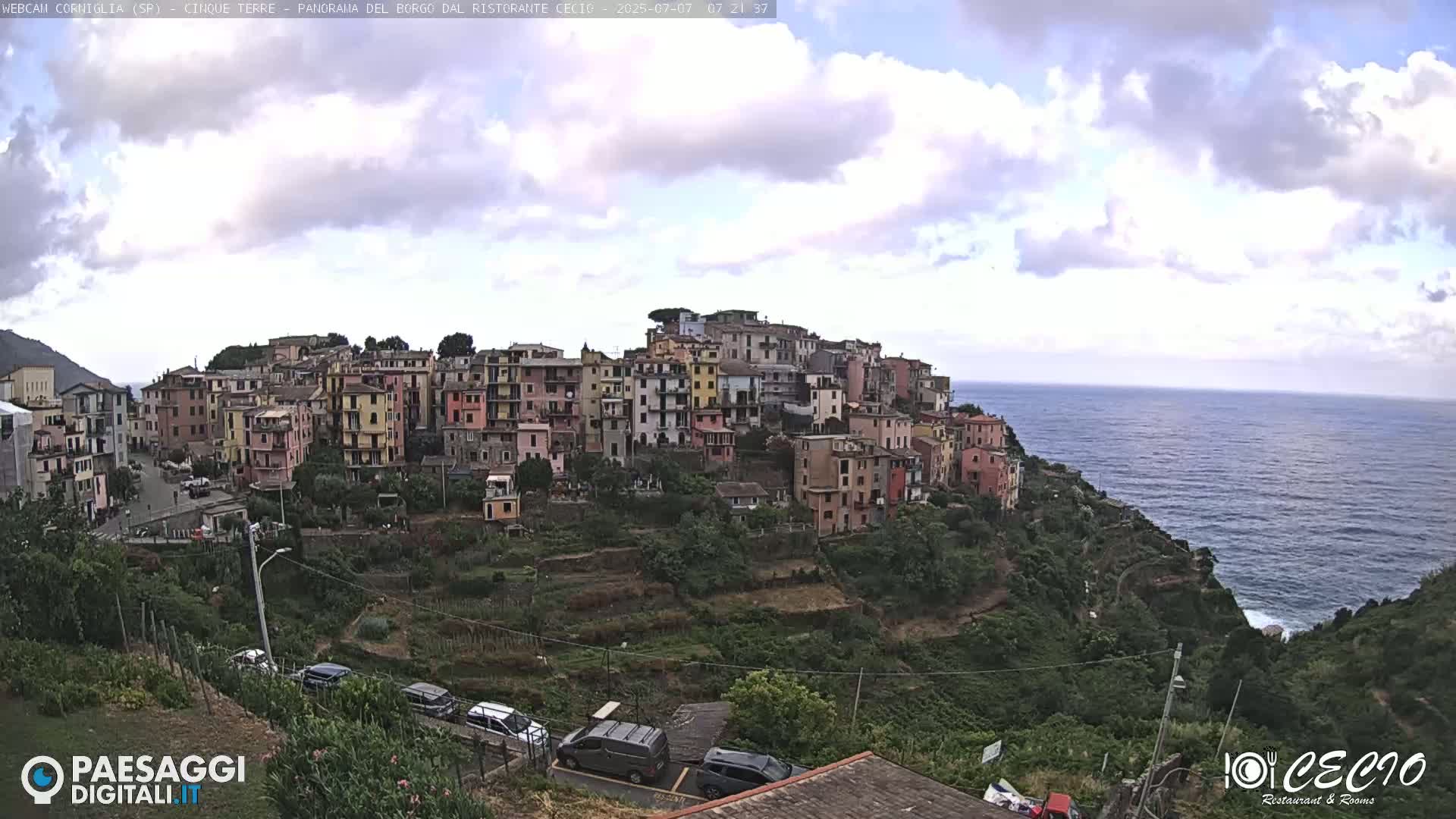 Cinque Terre, Corniglia Village  Live Cam - La Spezia, Liguria, Italy