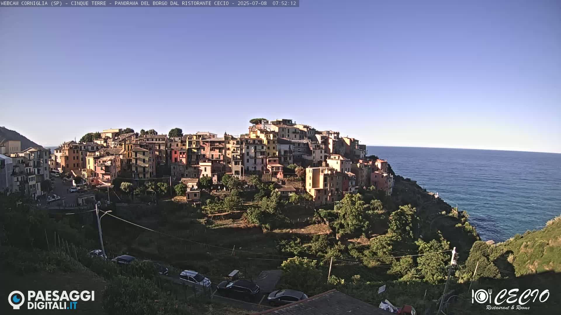 Cinque Terre, Corniglia Village  Live Cam - La Spezia, Liguria, Italy