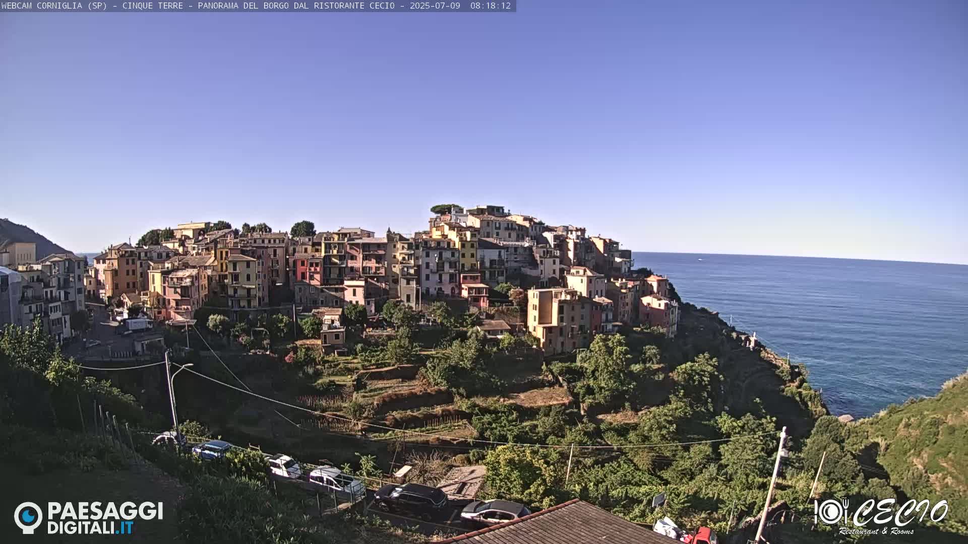 Cinque Terre, Corniglia Village  Live Cam - La Spezia, Liguria, Italy