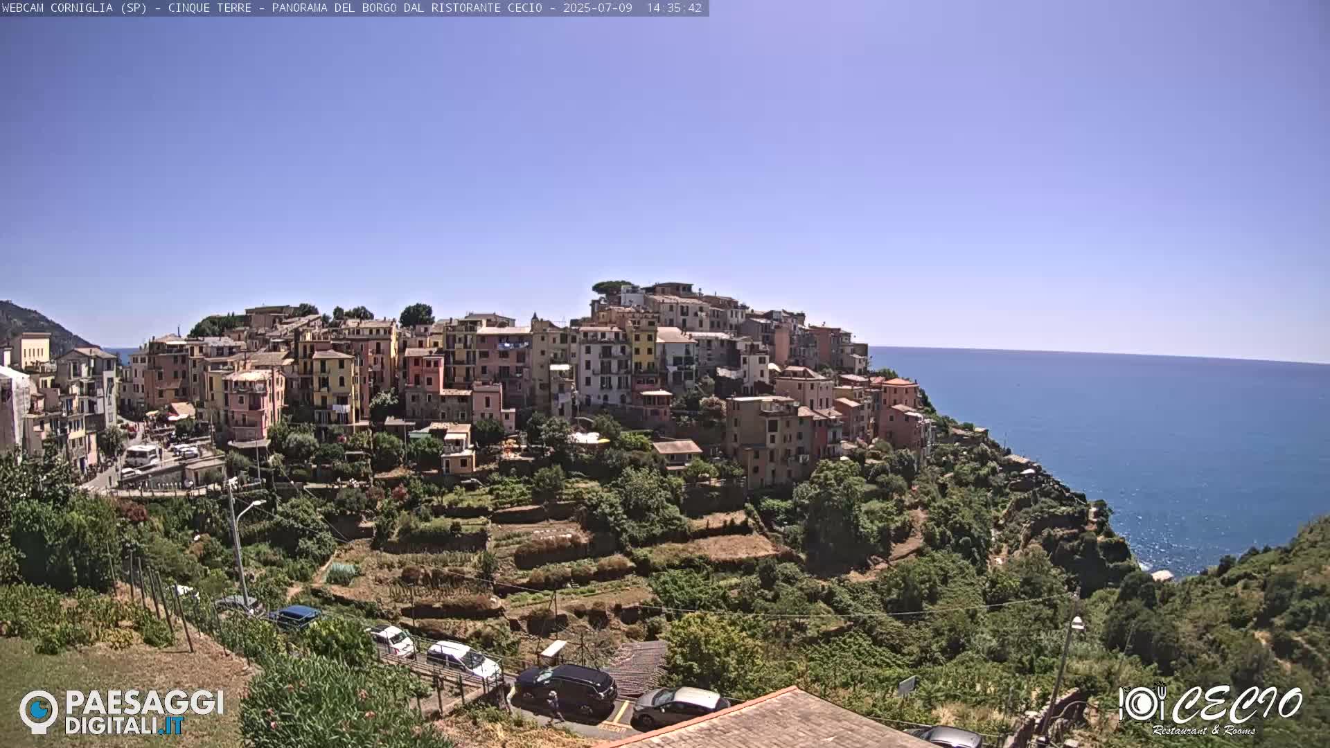 Cinque Terre, Corniglia Village  Live Cam - La Spezia, Liguria, Italy