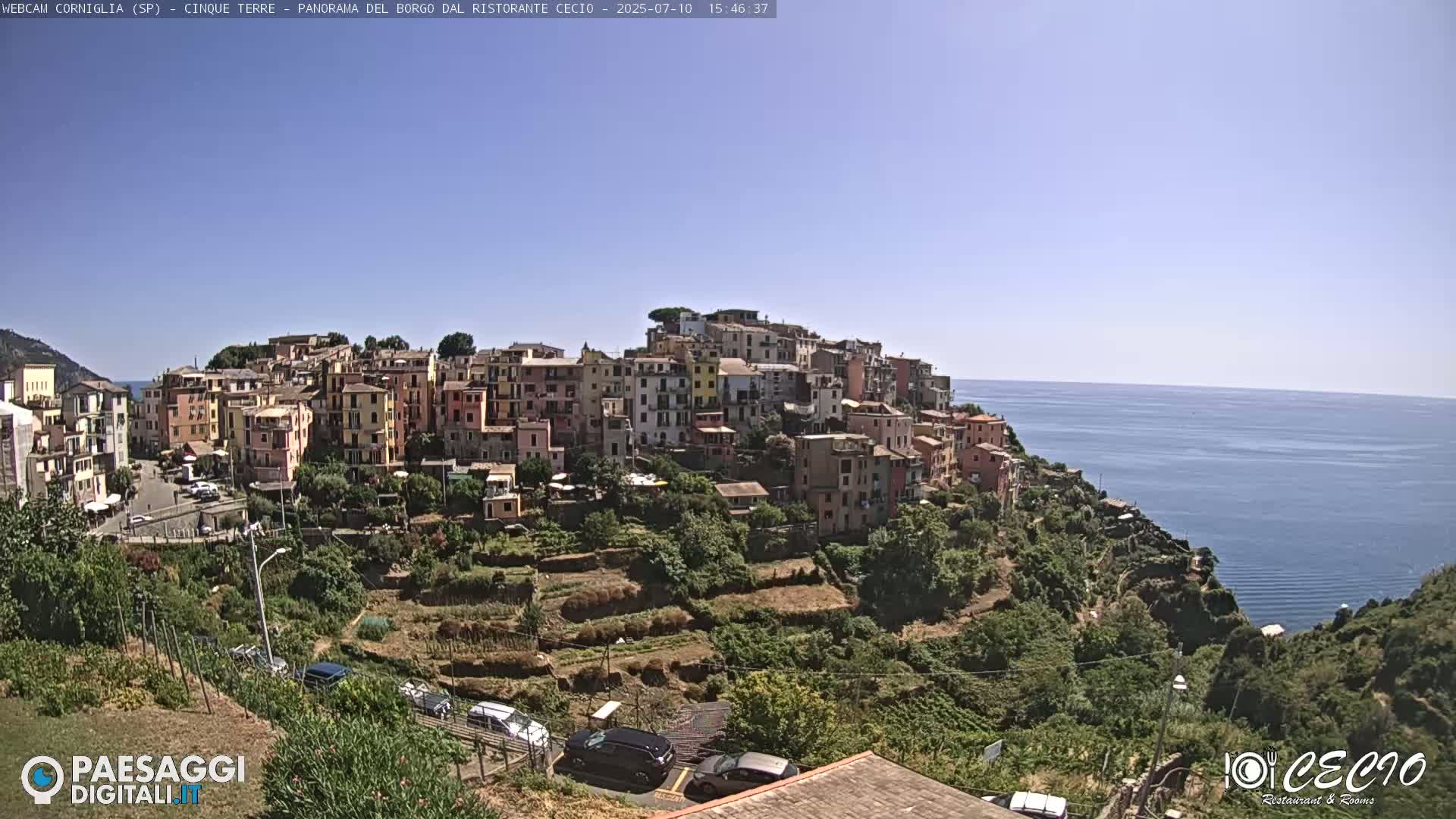 Cinque Terre, Corniglia Village  Live Cam - La Spezia, Liguria, Italy