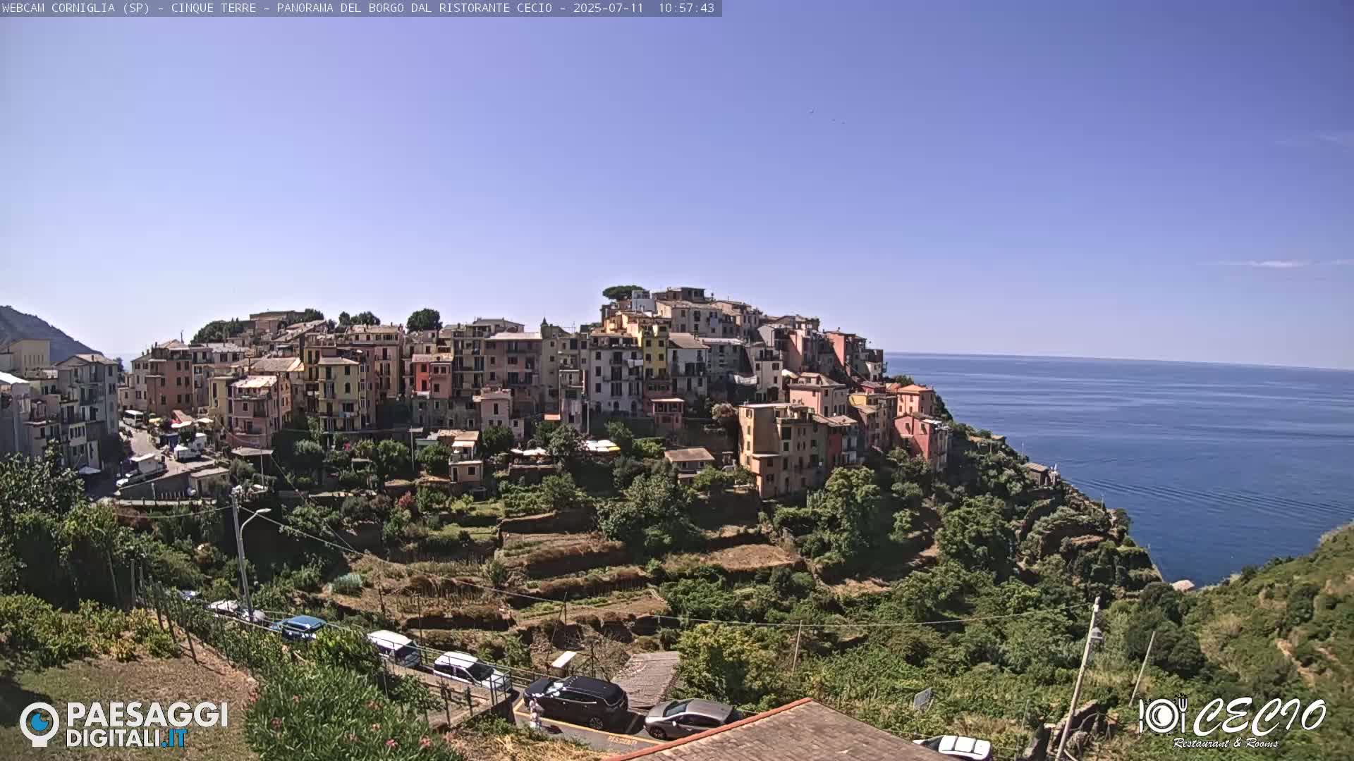 Cinque Terre, Corniglia Village  Live Cam - La Spezia, Liguria, Italy