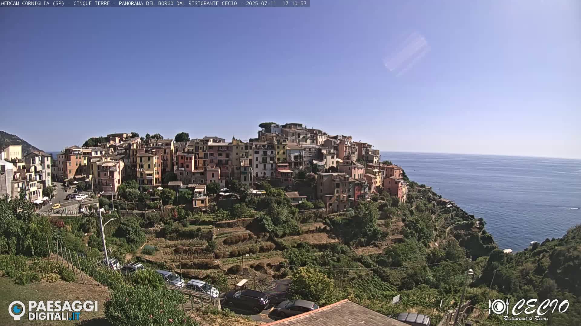 Cinque Terre, Corniglia Village  Live Cam - La Spezia, Liguria, Italy