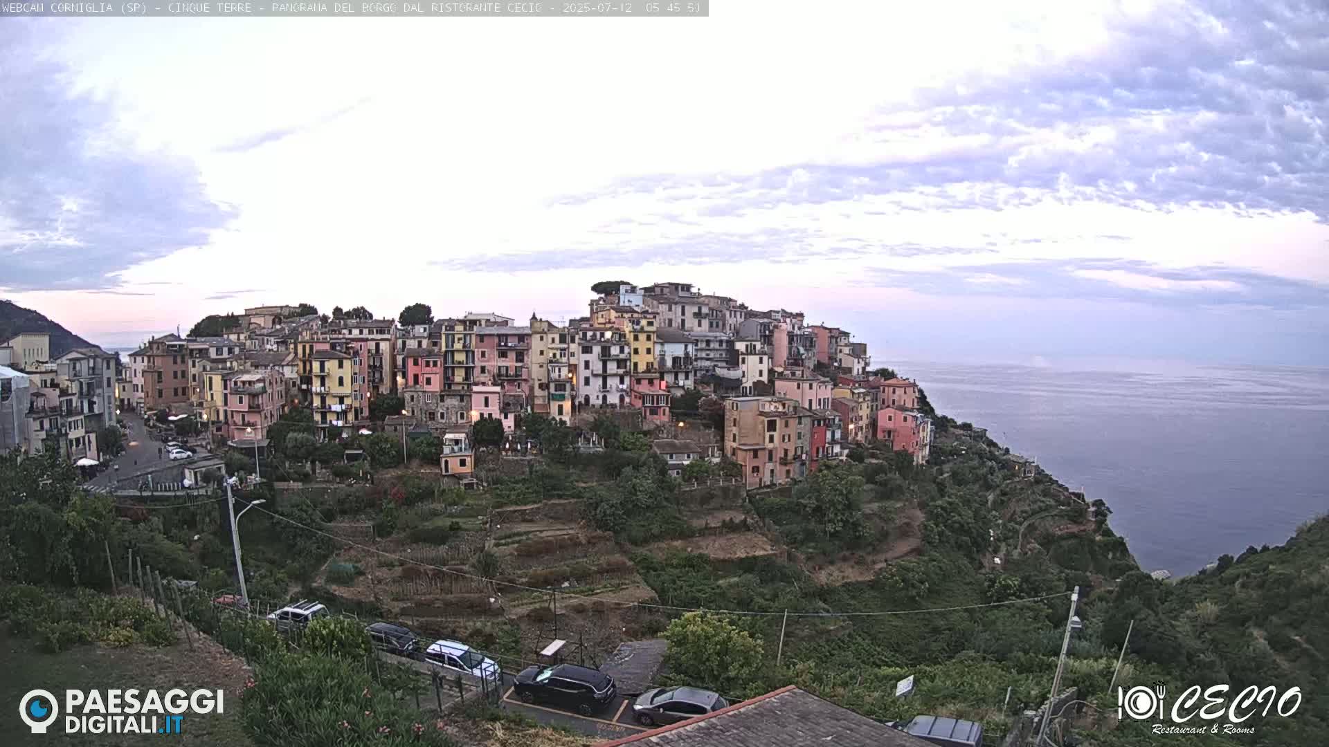 Cinque Terre, Corniglia Village  Live Cam - La Spezia, Liguria, Italy