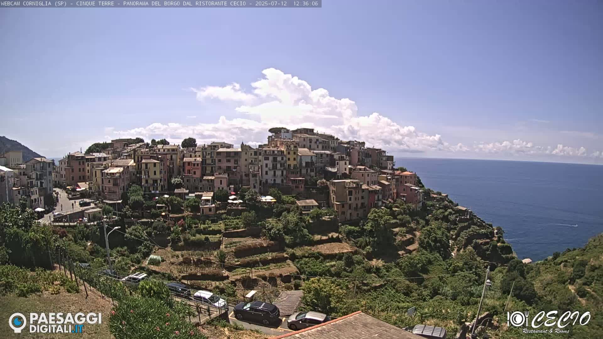 Cinque Terre, Corniglia Village  Live Cam - La Spezia, Liguria, Italy