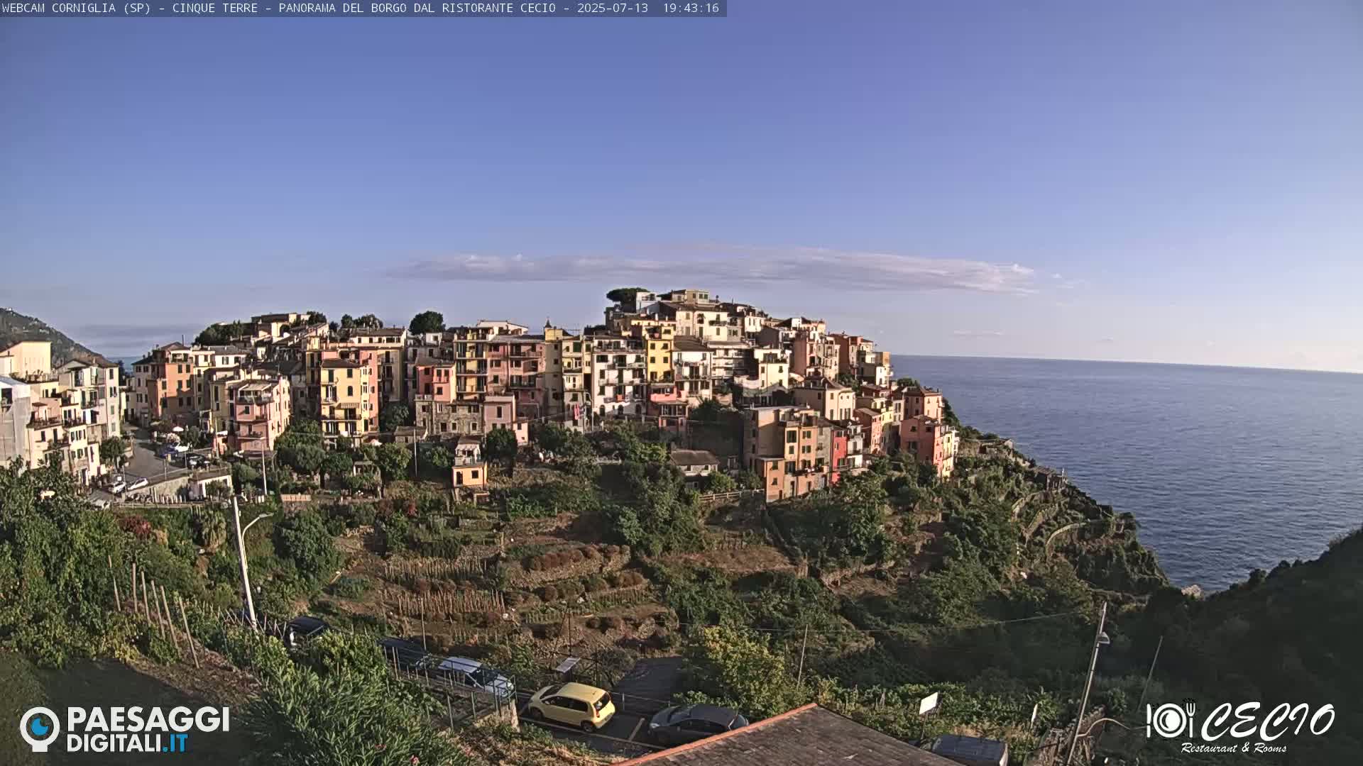 Cinque Terre, Corniglia Village  Live Cam - La Spezia, Liguria, Italy