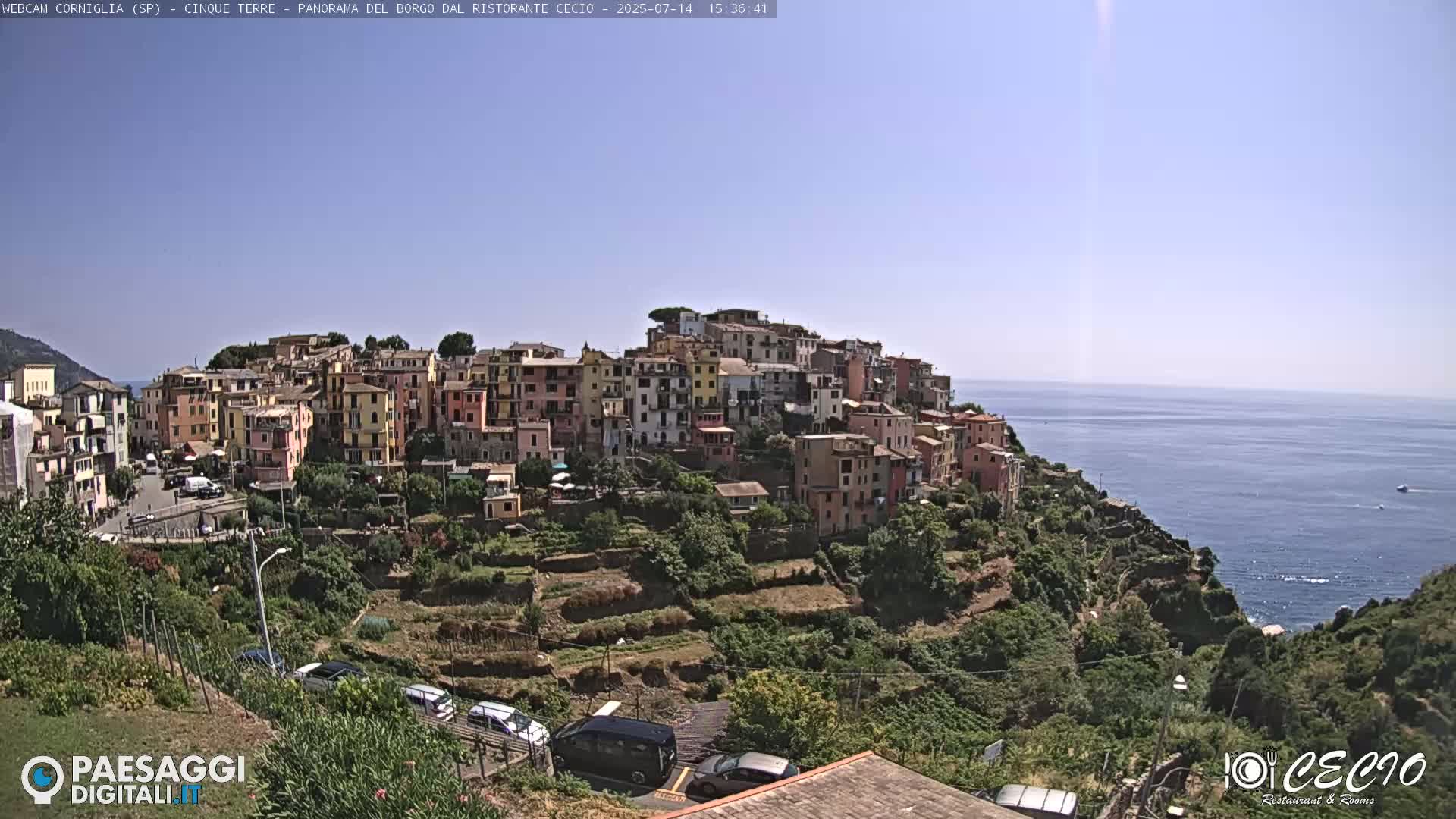 Cinque Terre, Corniglia Village  Live Cam - La Spezia, Liguria, Italy