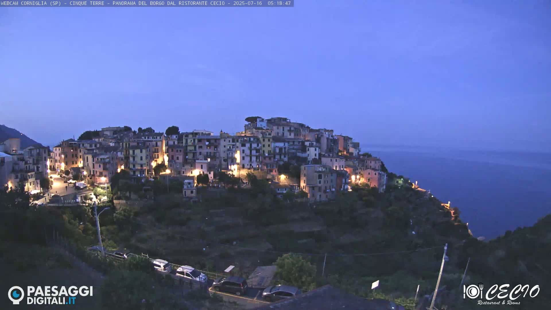 Cinque Terre, Corniglia Village  Live Cam - La Spezia, Liguria, Italy
