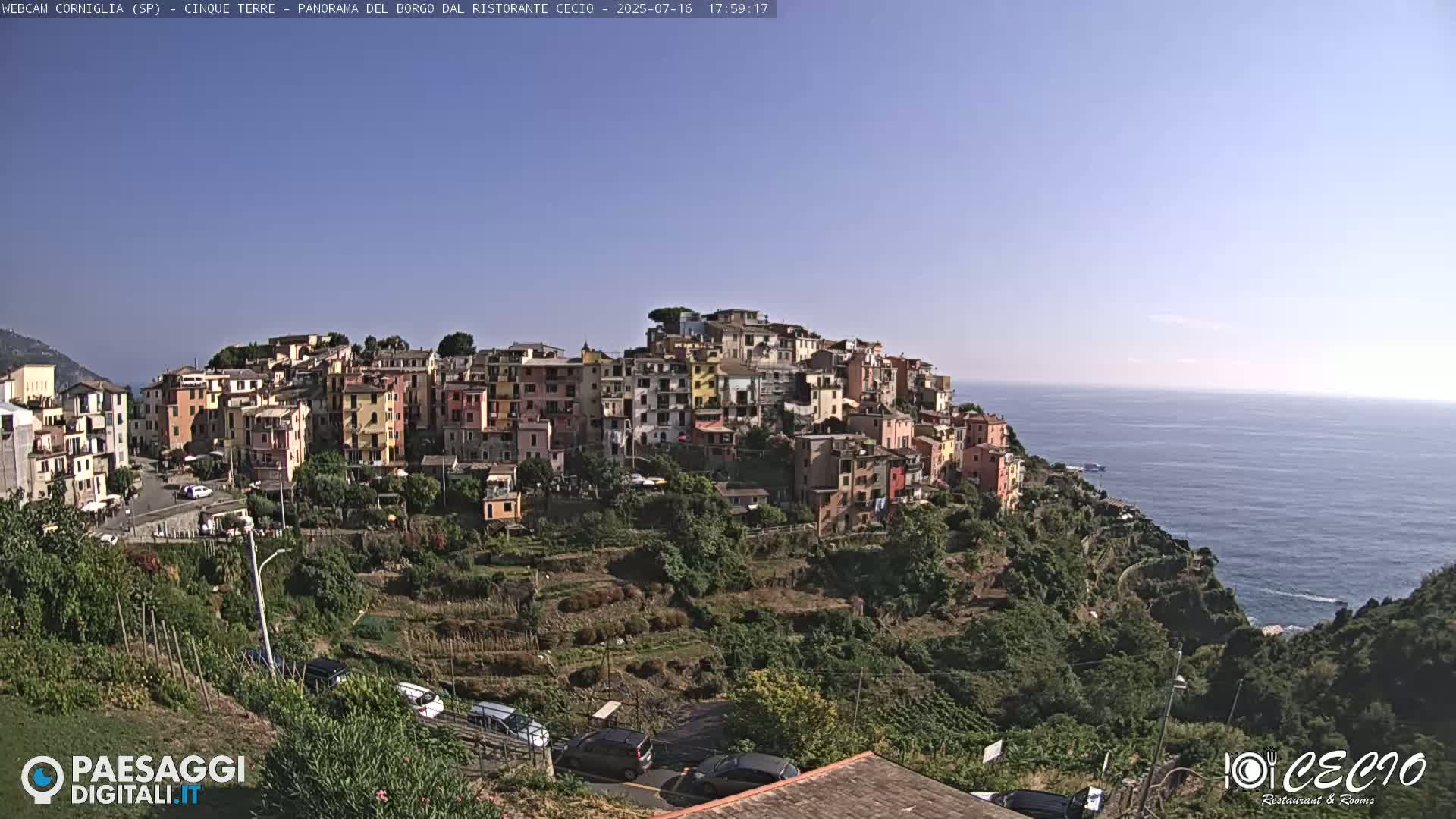 Cinque Terre, Corniglia Village  Live Cam - La Spezia, Liguria, Italy