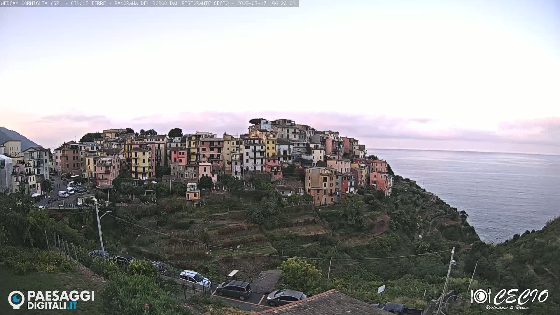Cinque Terre, Corniglia Village  Live Cam - La Spezia, Liguria, Italy