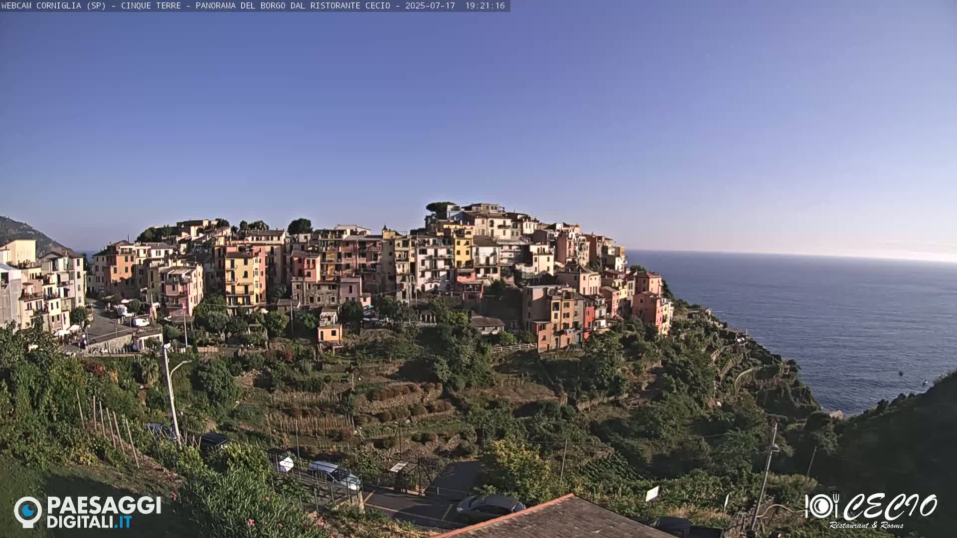 Cinque Terre, Corniglia Village  Live Cam - La Spezia, Liguria, Italy